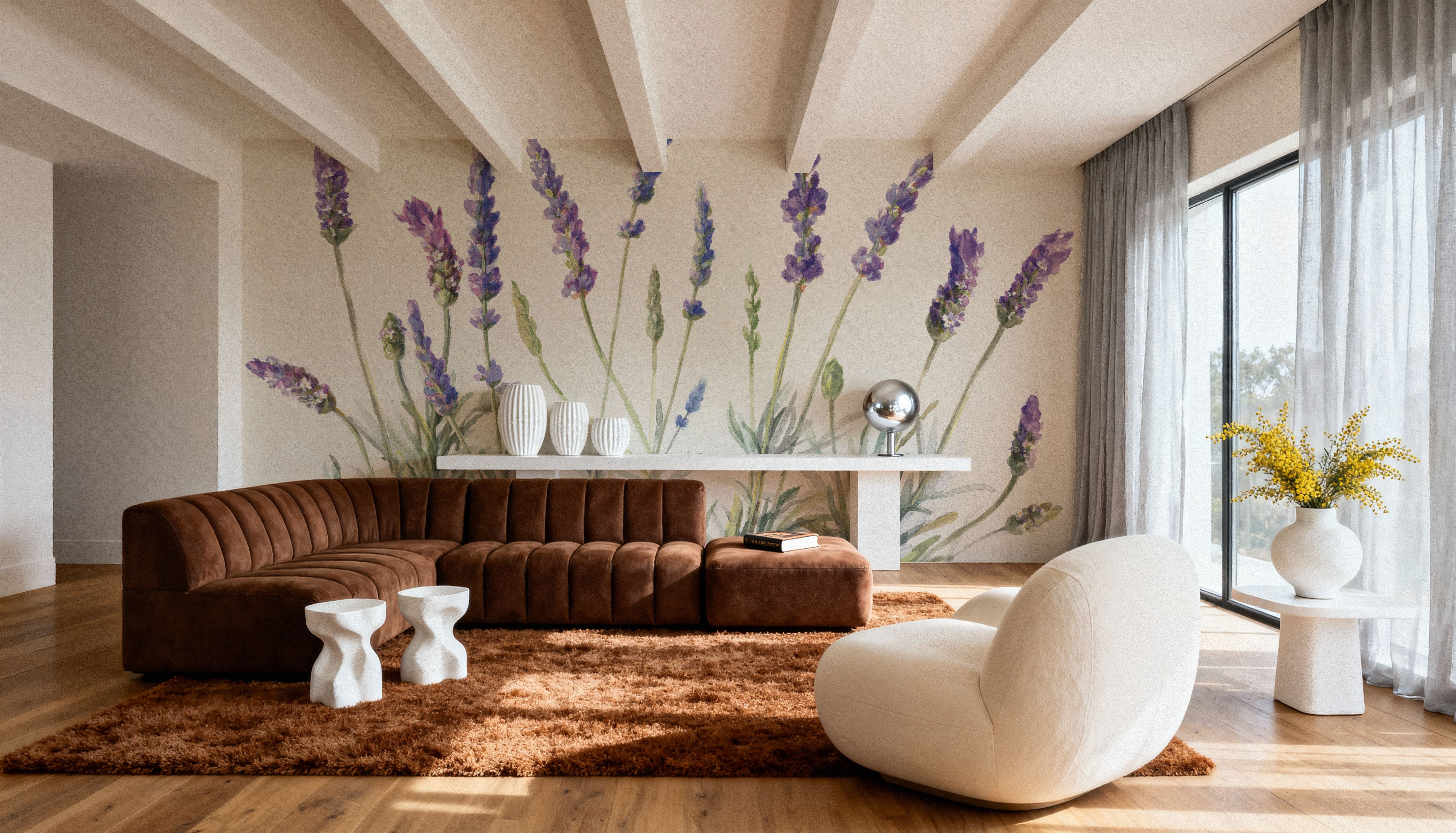 Lavender Line, Wallpaper