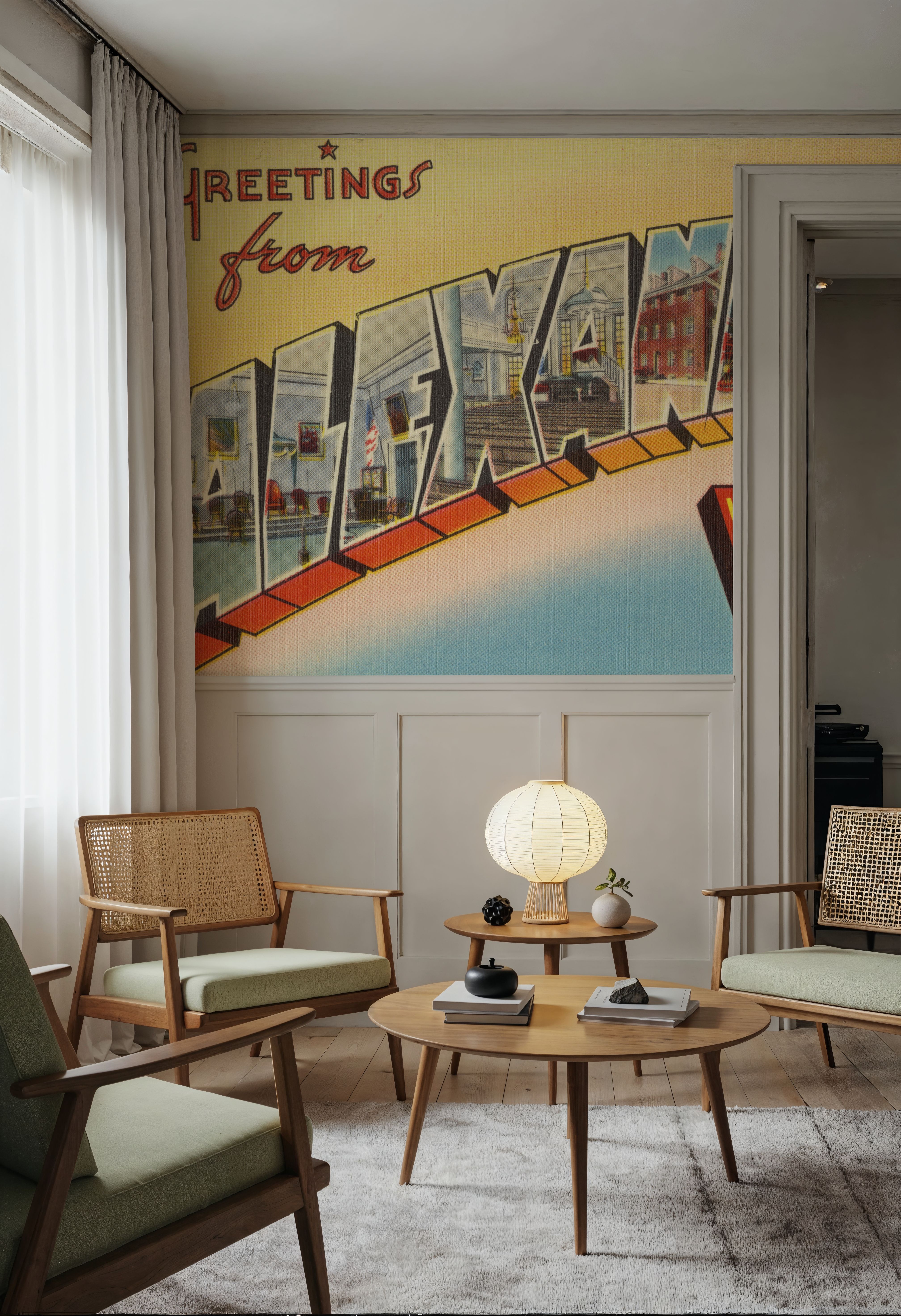 Greetings from Alexandria - Screenprint Postcard