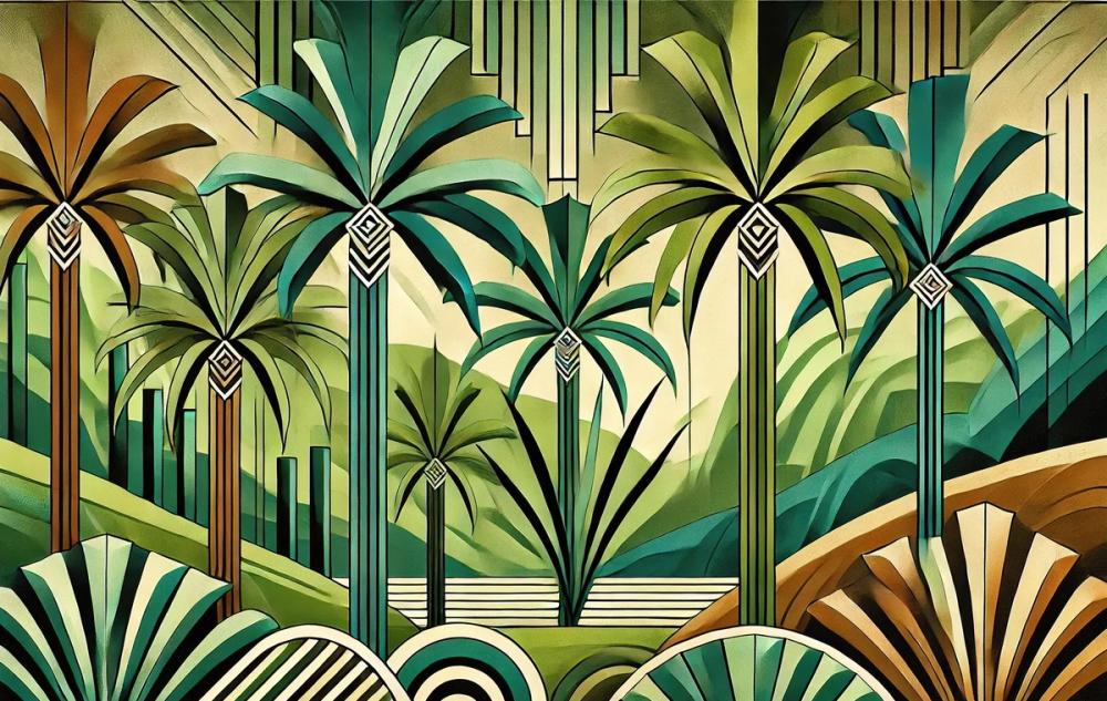 Tropical Art Deco Oasis