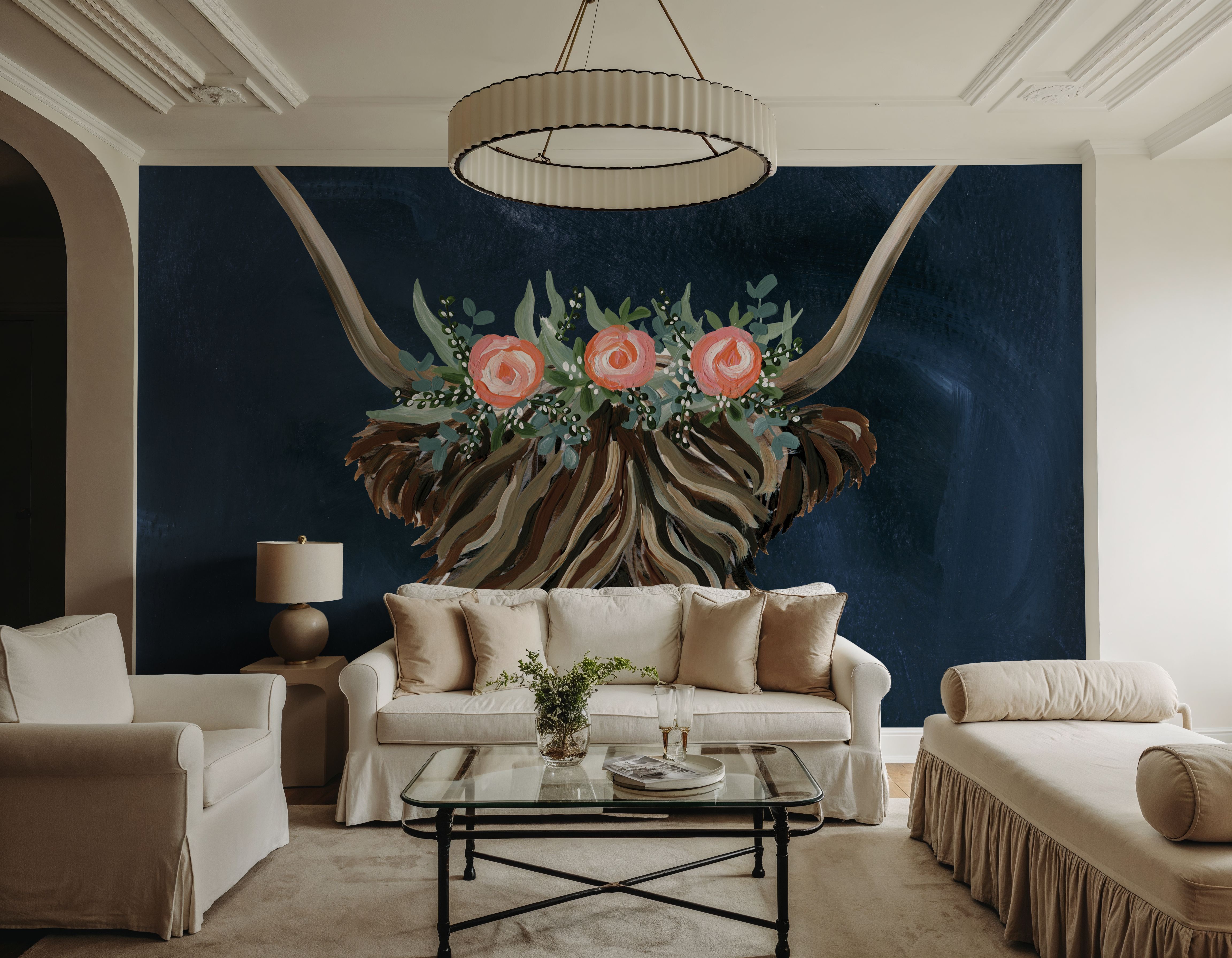 Longhorn with Rose Crown Dark