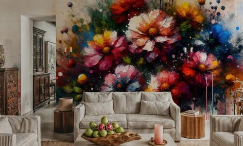 Watercolor Colorful Garden