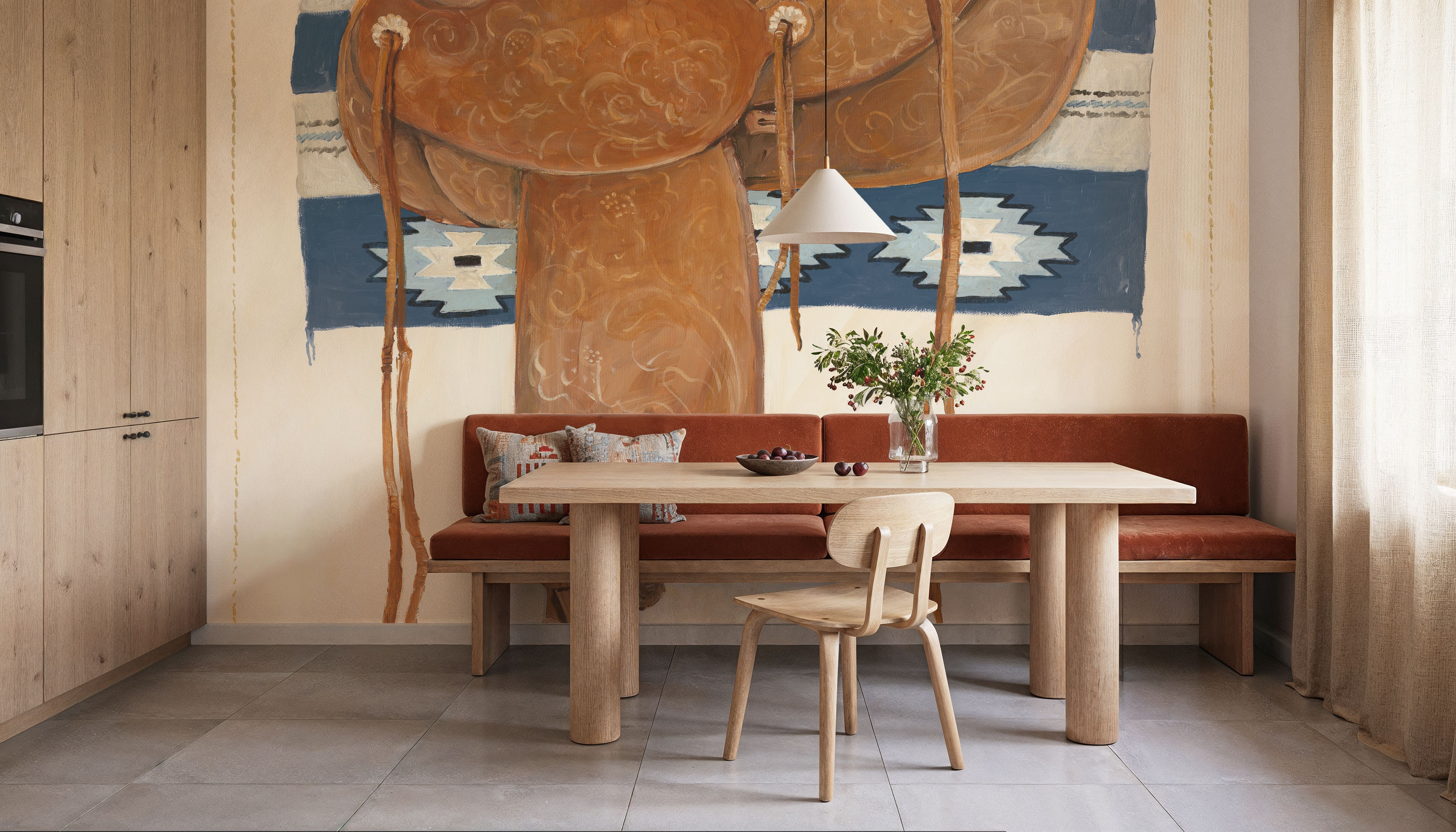 Western Saddle II Light, Wallpaper