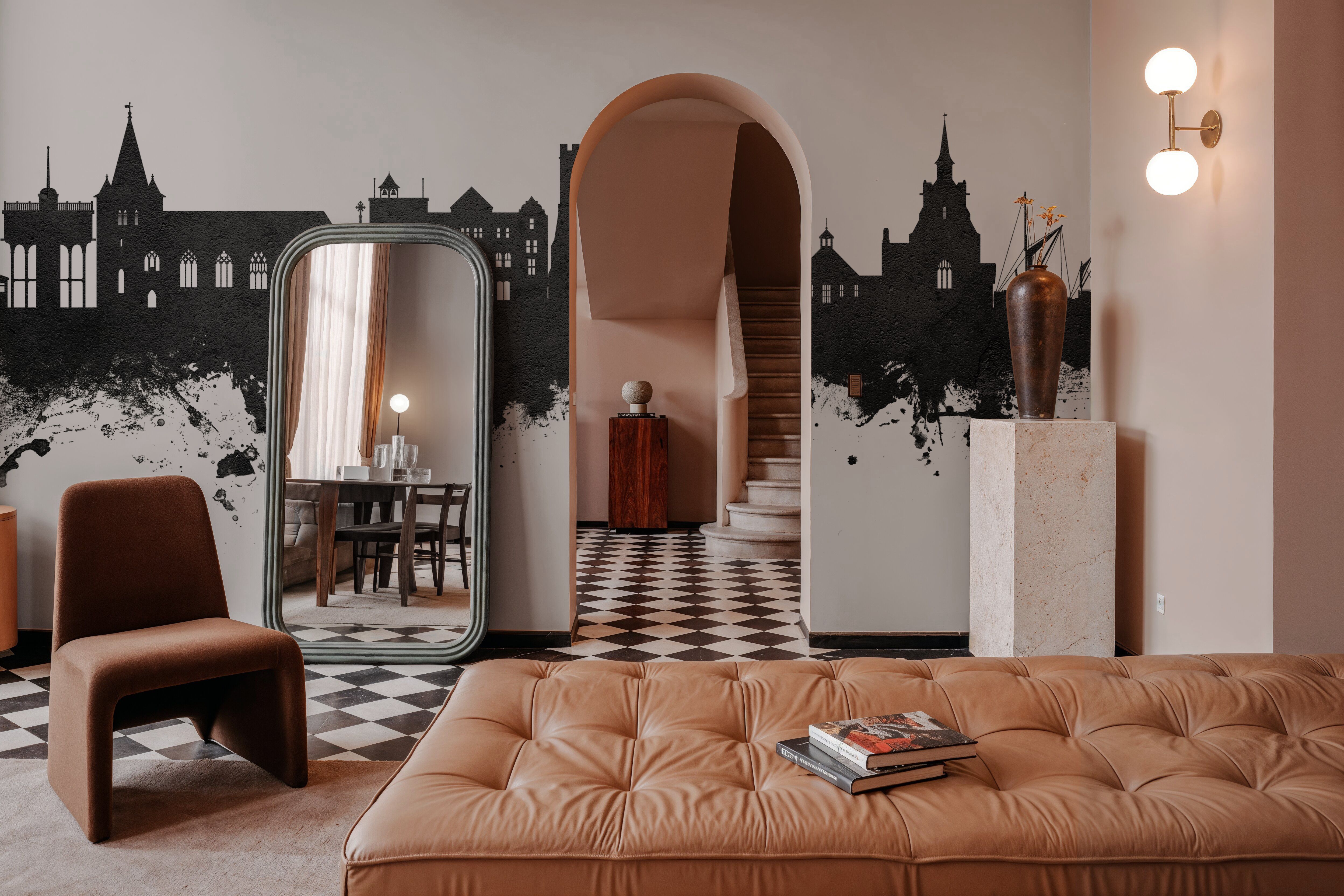 Maldon England Skyline Black & White