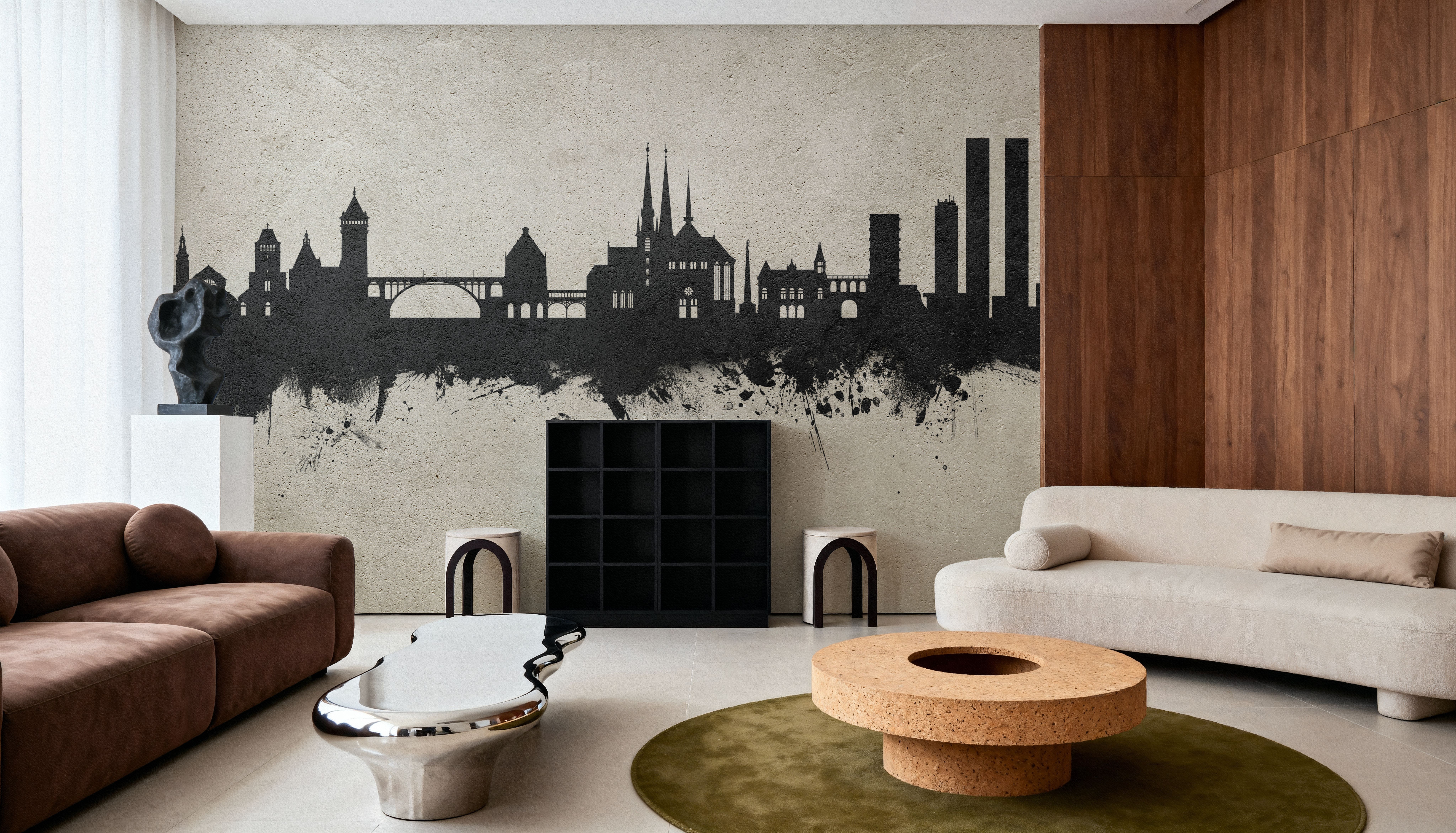 Luxembourg City Skyline Concrete