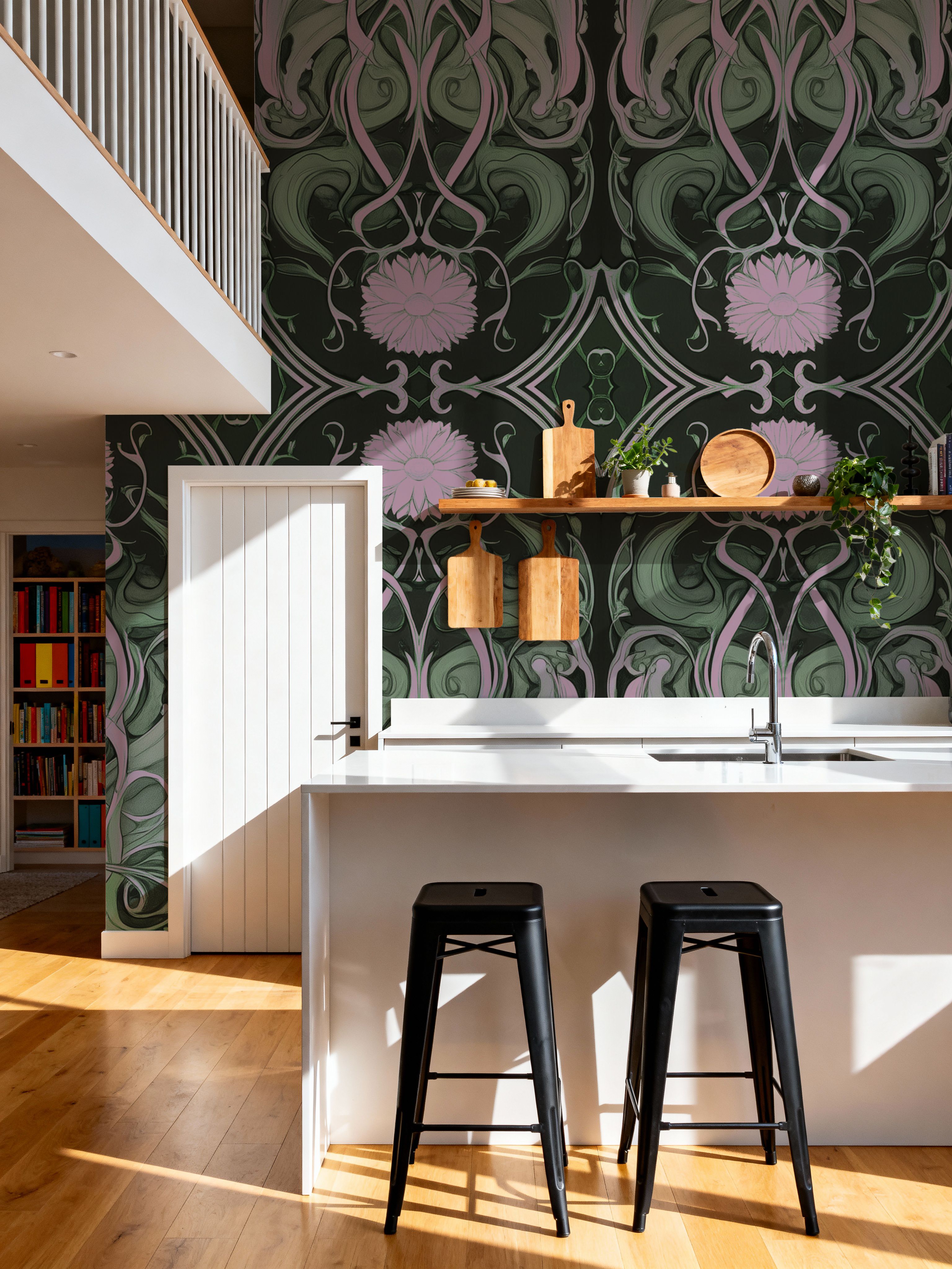 Art Noveau III Green