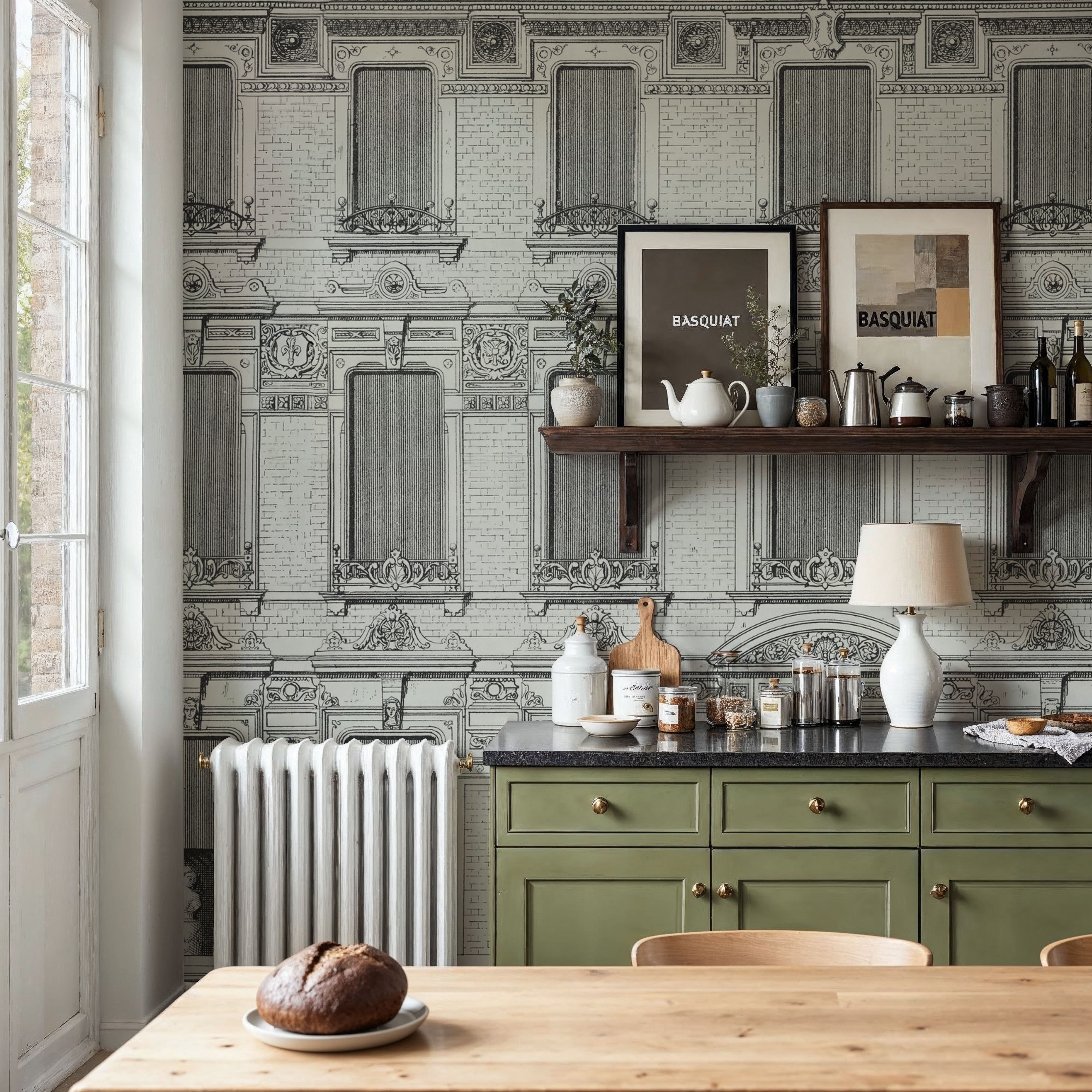 Vintage Facade, White