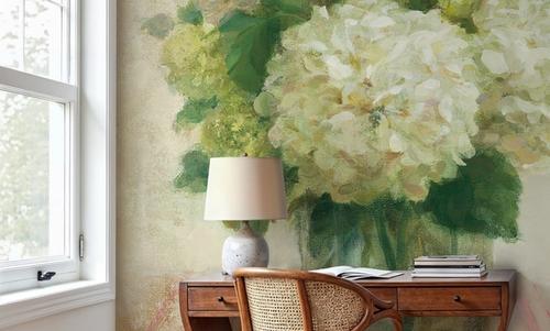 Cottage Hydrangeas in White