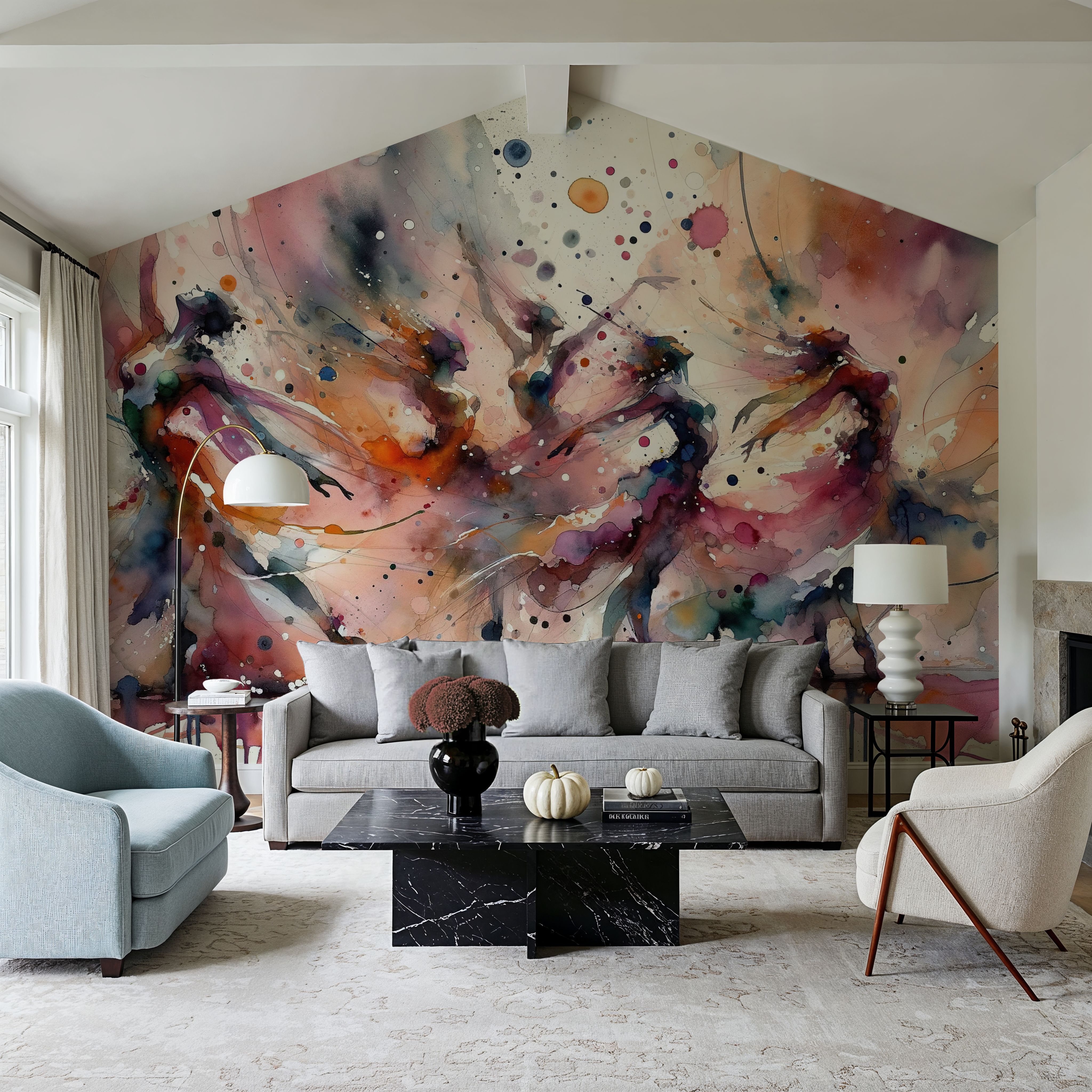 Dancers in Vibrant Colors