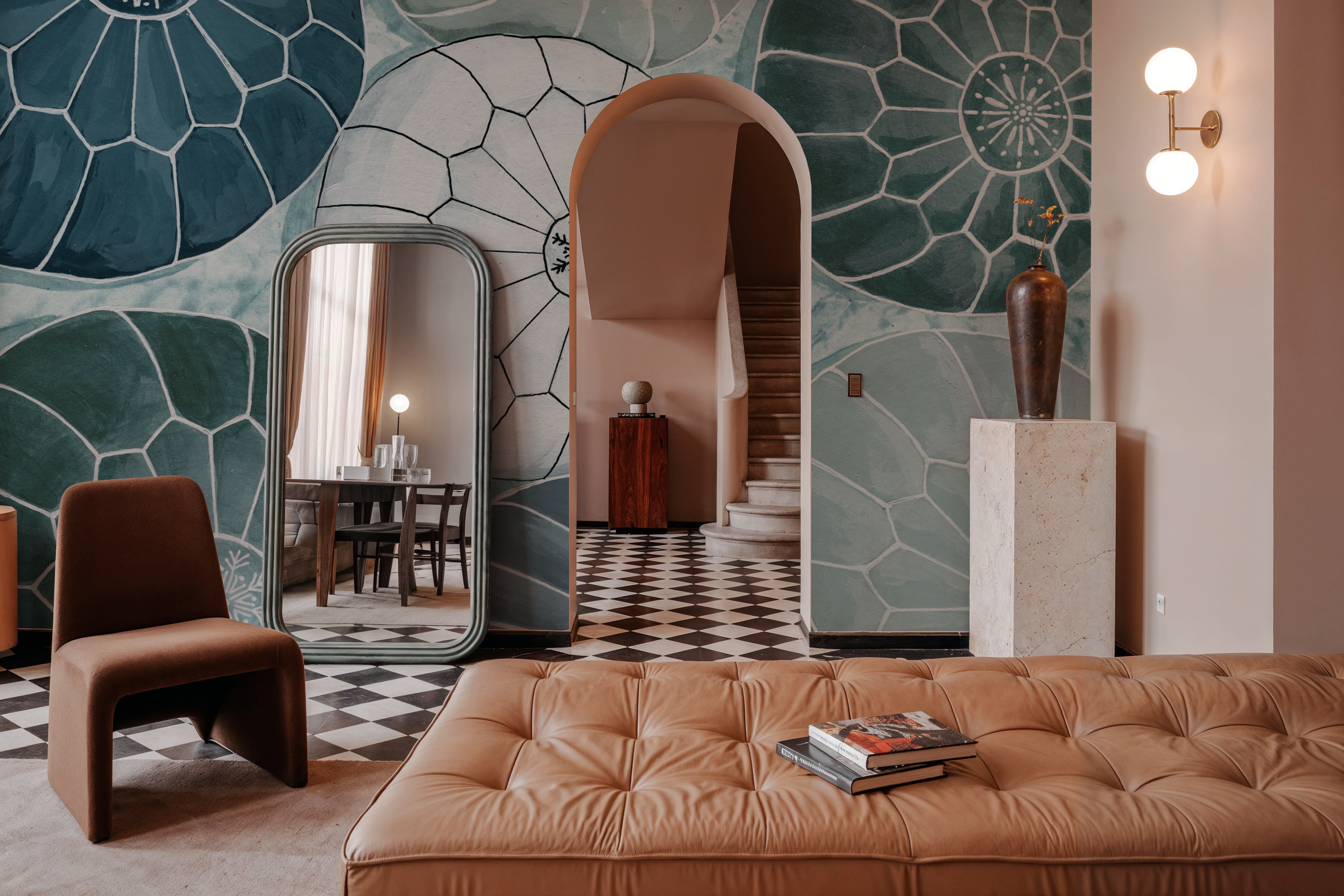 Moroccan Street Poufs, Tapeten