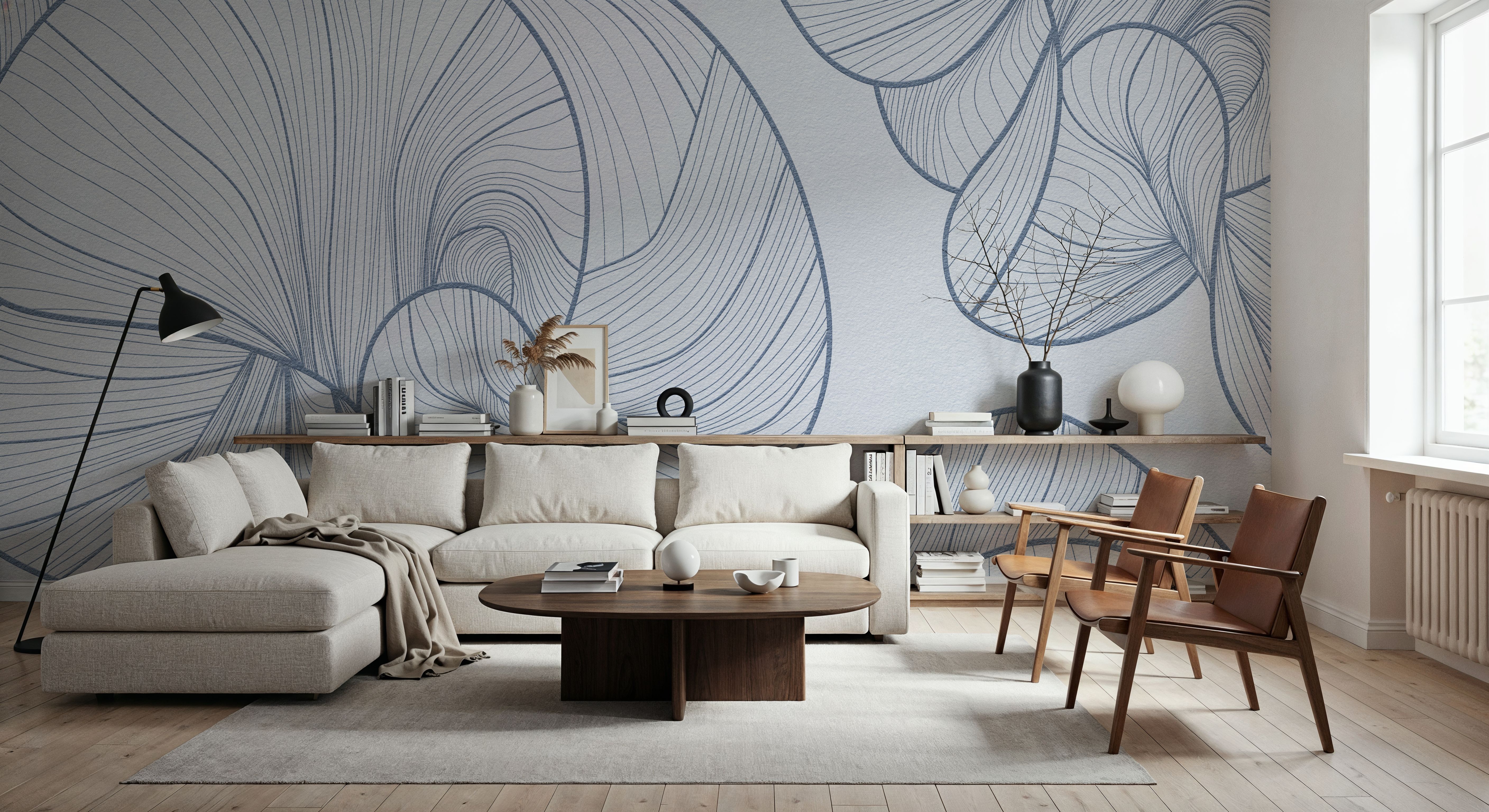 Ease, Blue, Papier peint