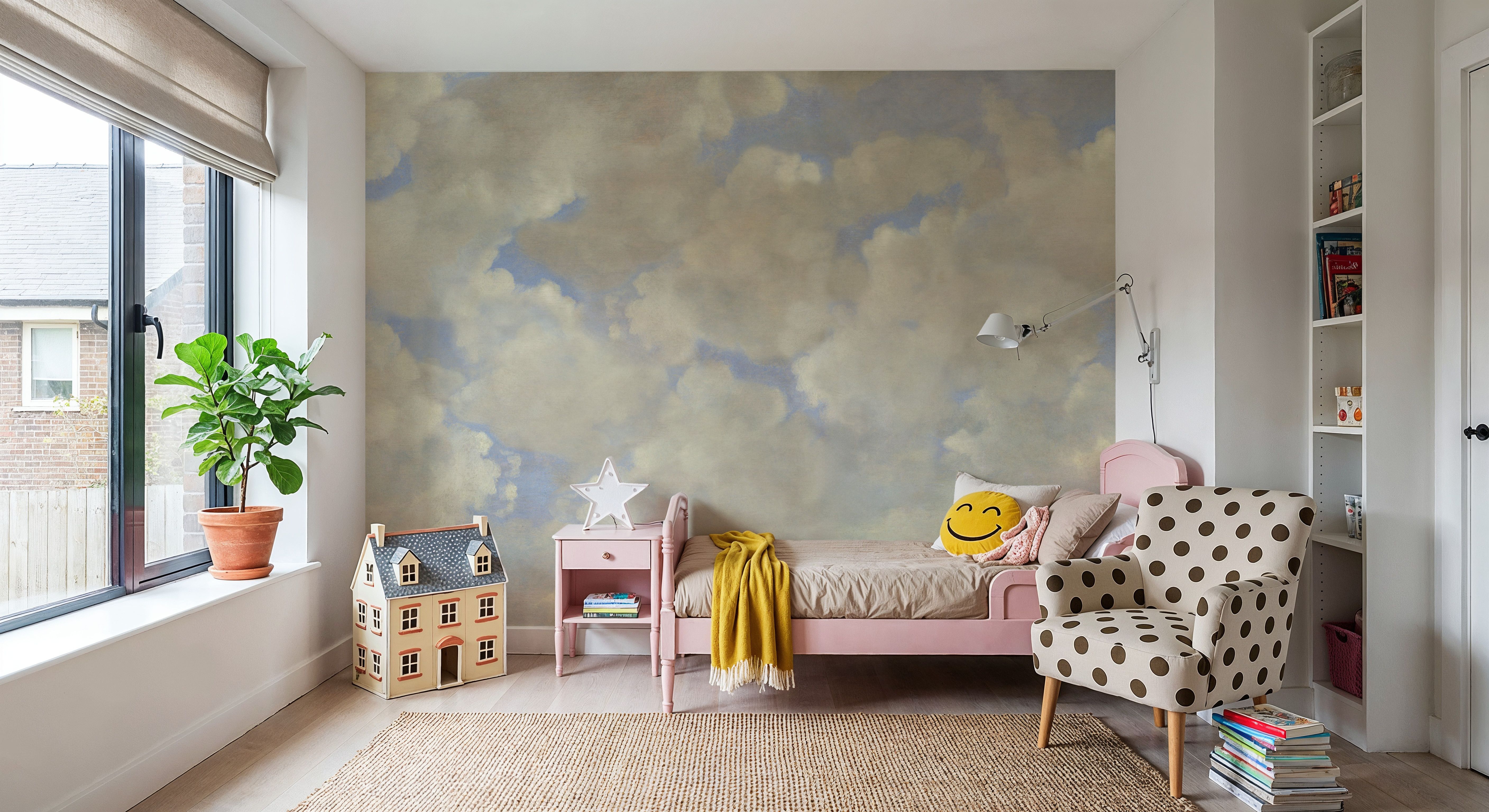 Painted Dreamy Clouds, Bright