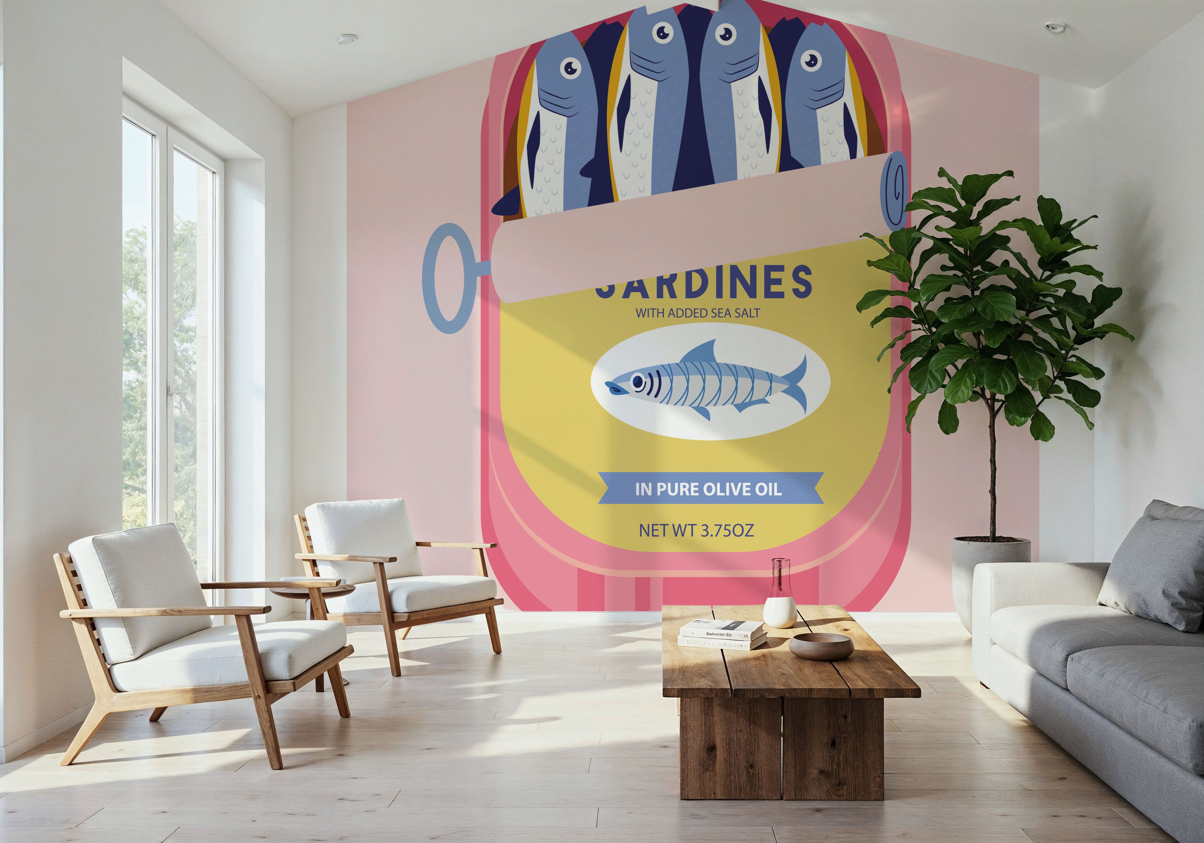 Eating Portugal, Behang