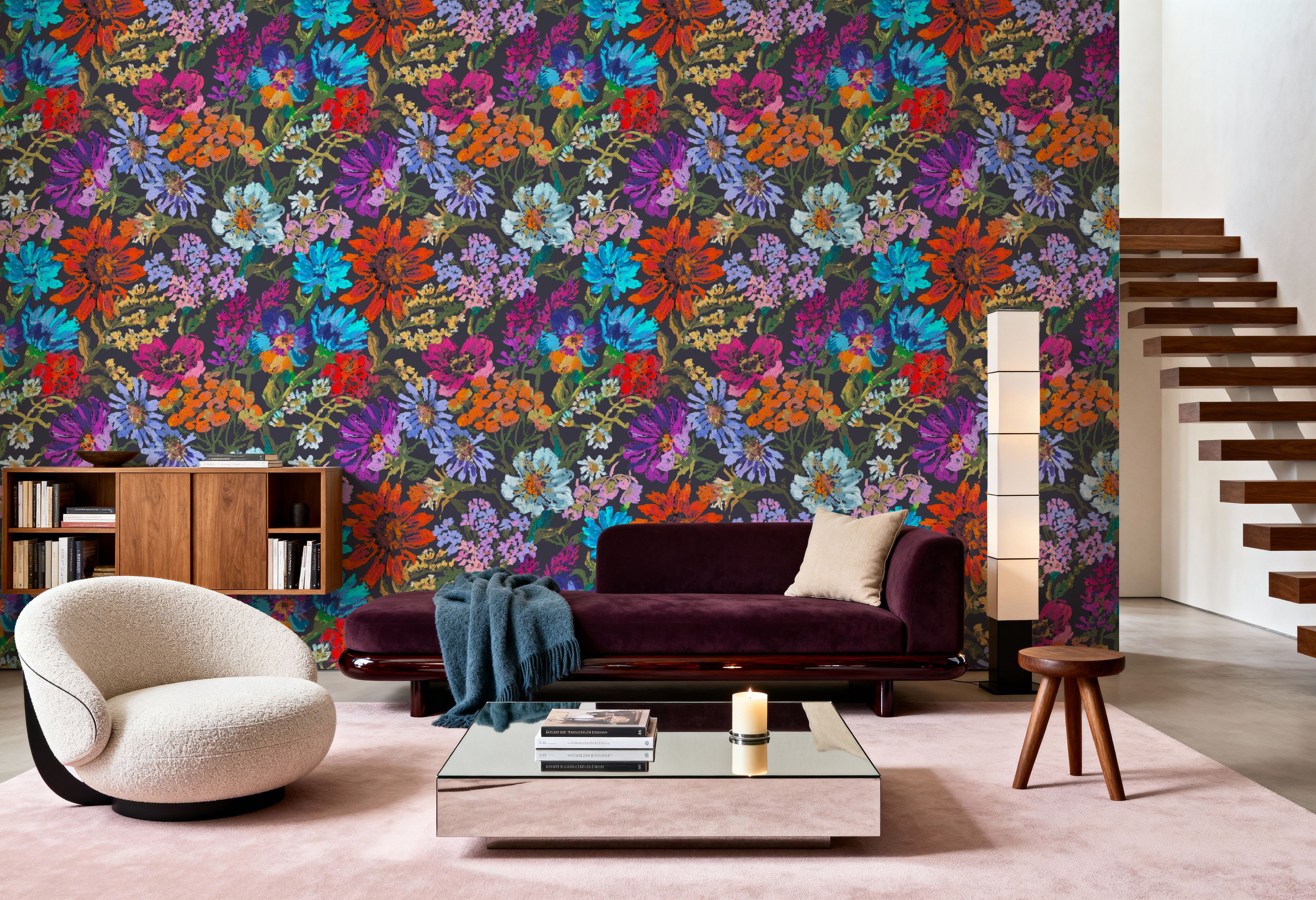 Meadow in Oil Pastel, Dusty