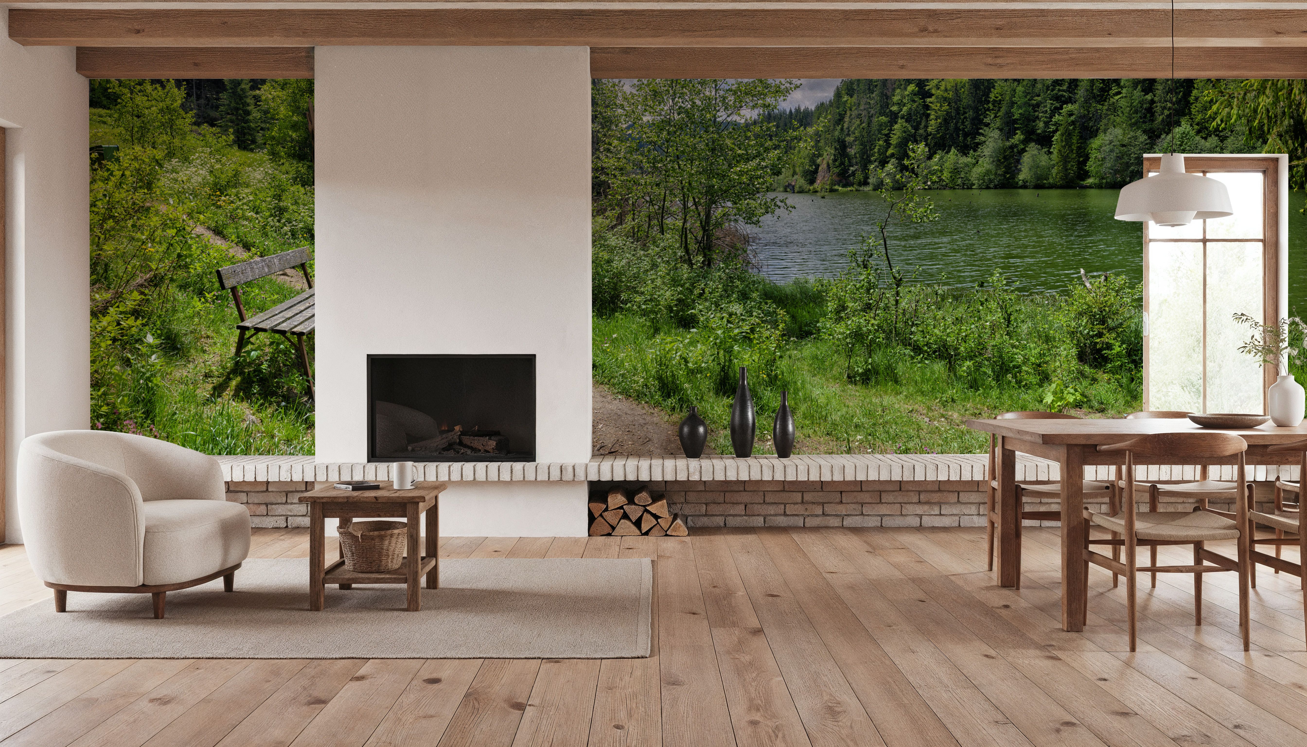 Lakeside Serenity, Wallpaper