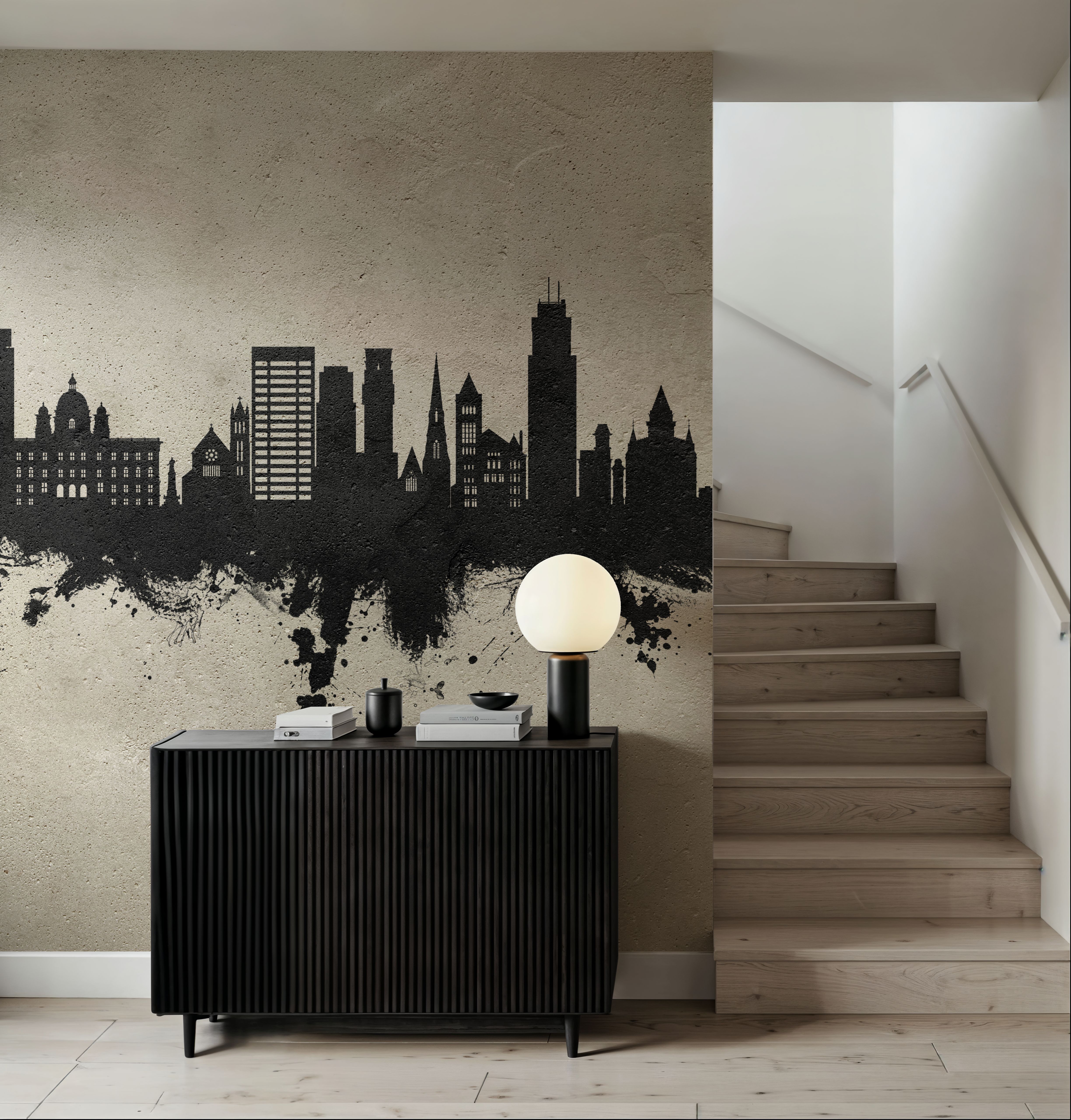 Syracuse New York Skyline Concrete