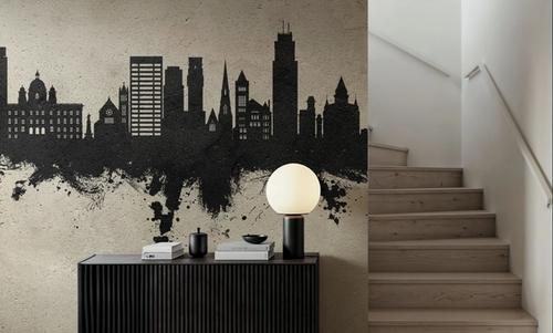 Syracuse New York Skyline Concrete