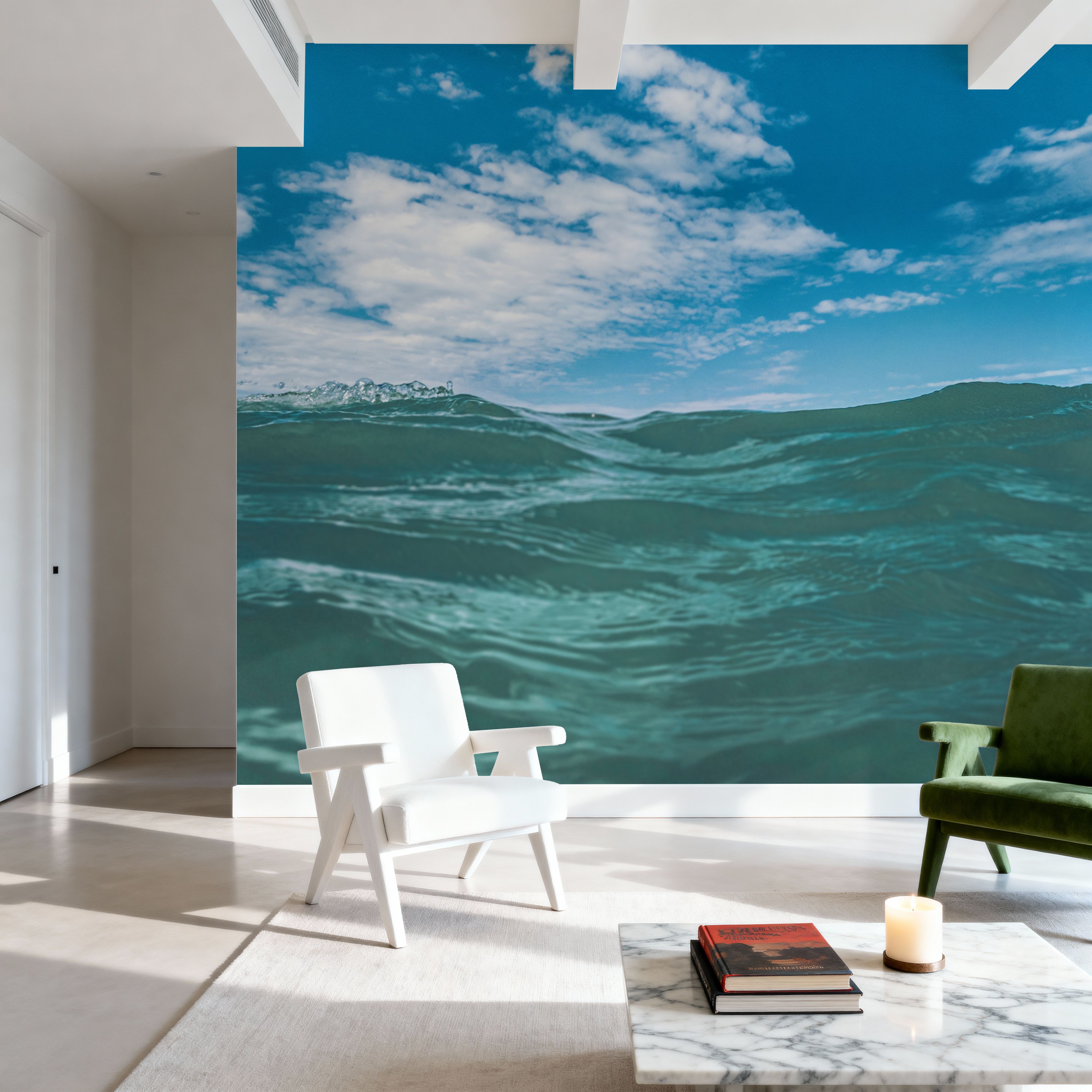 Floating in the Ocean