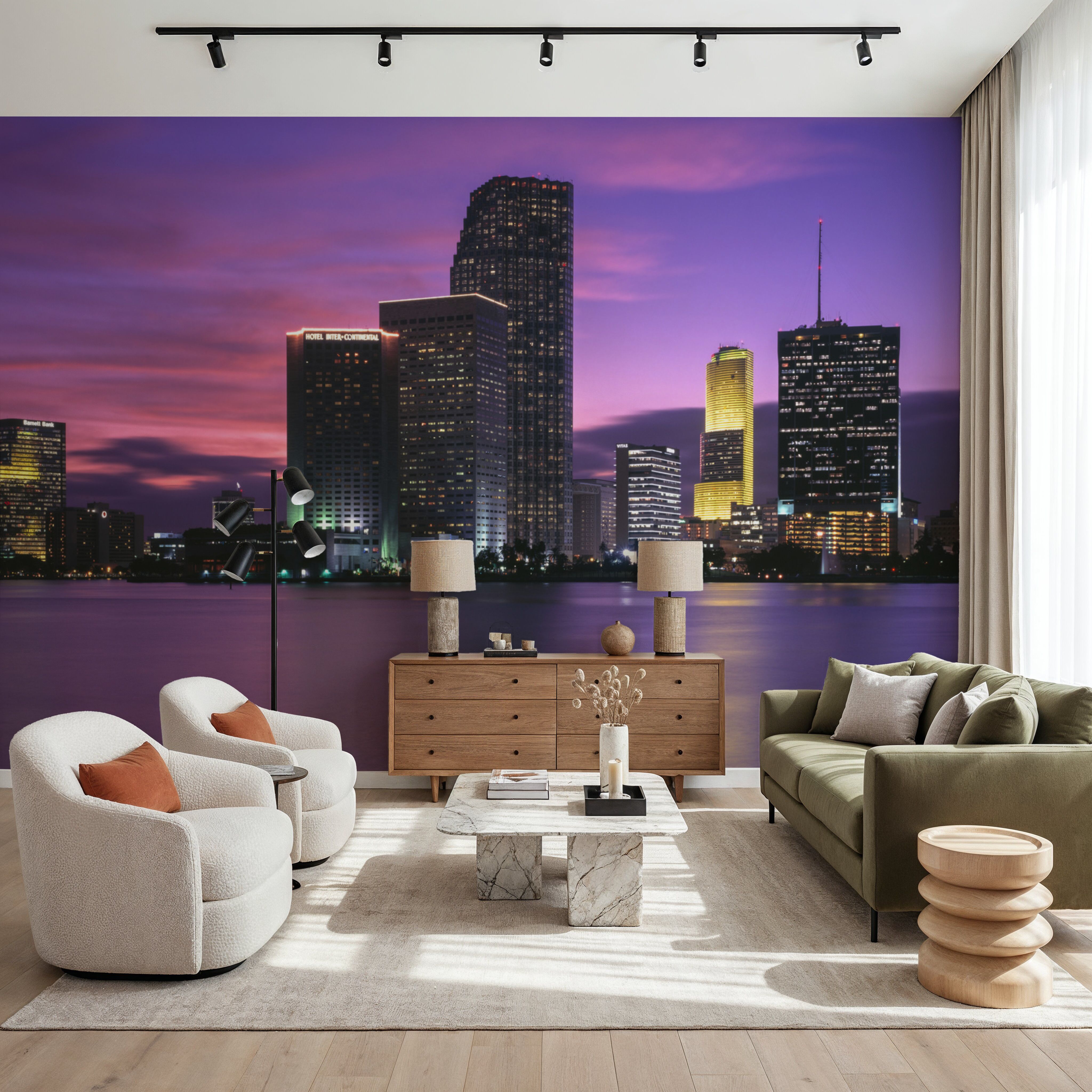 Sunset Pink Twilight Metropolis