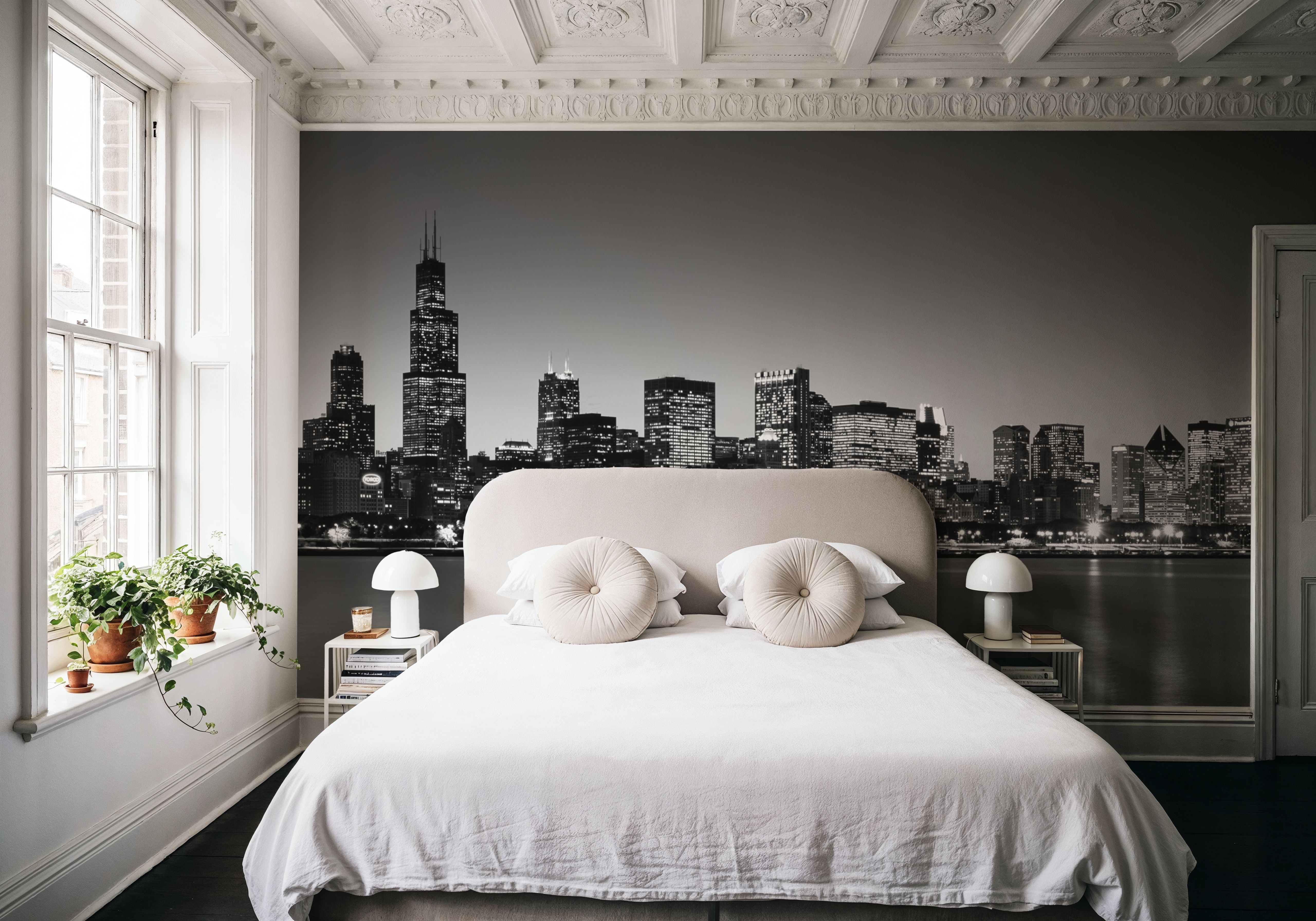 Manhattan Reflection Black & White