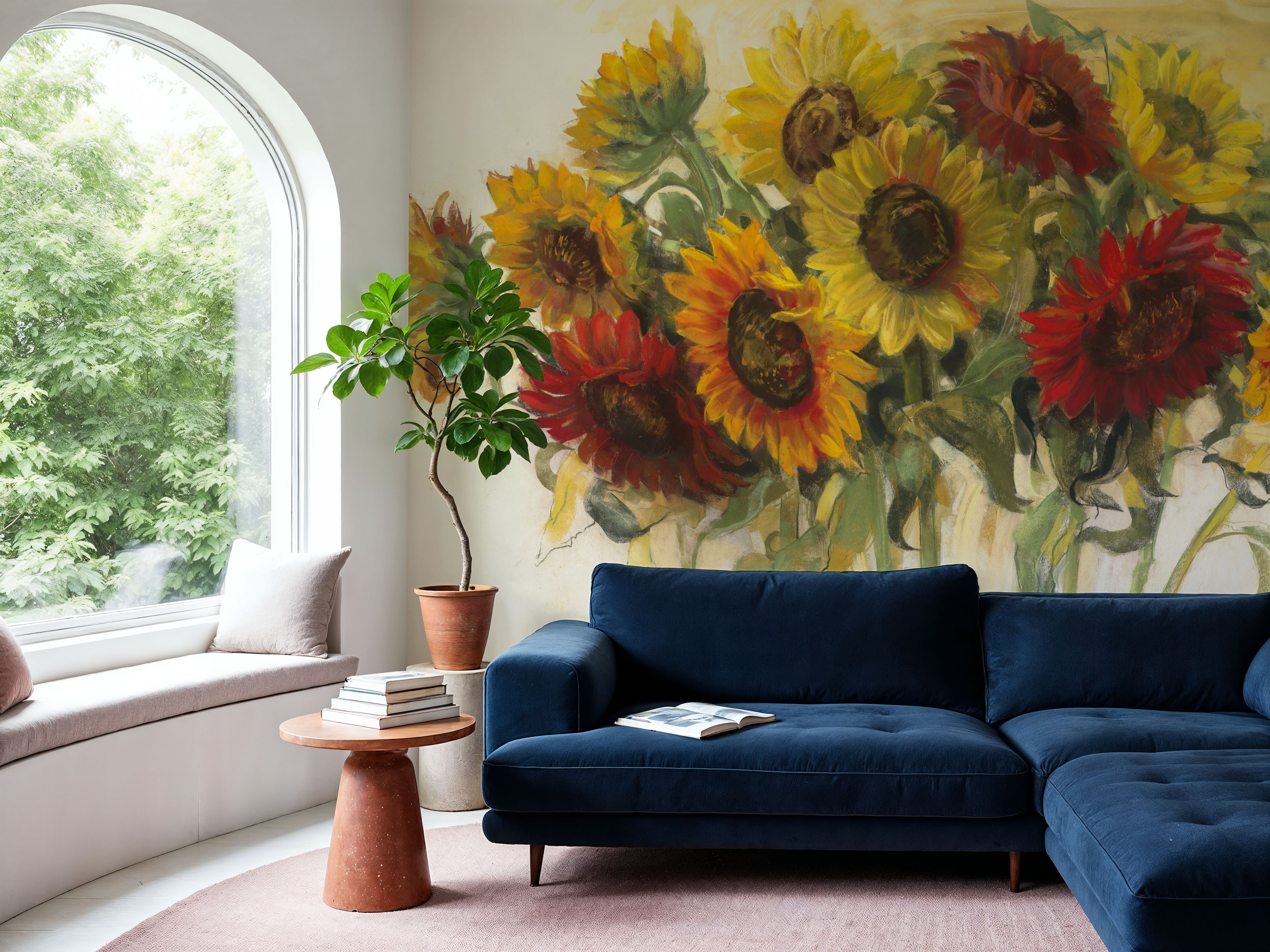 Gathering Sunflowers