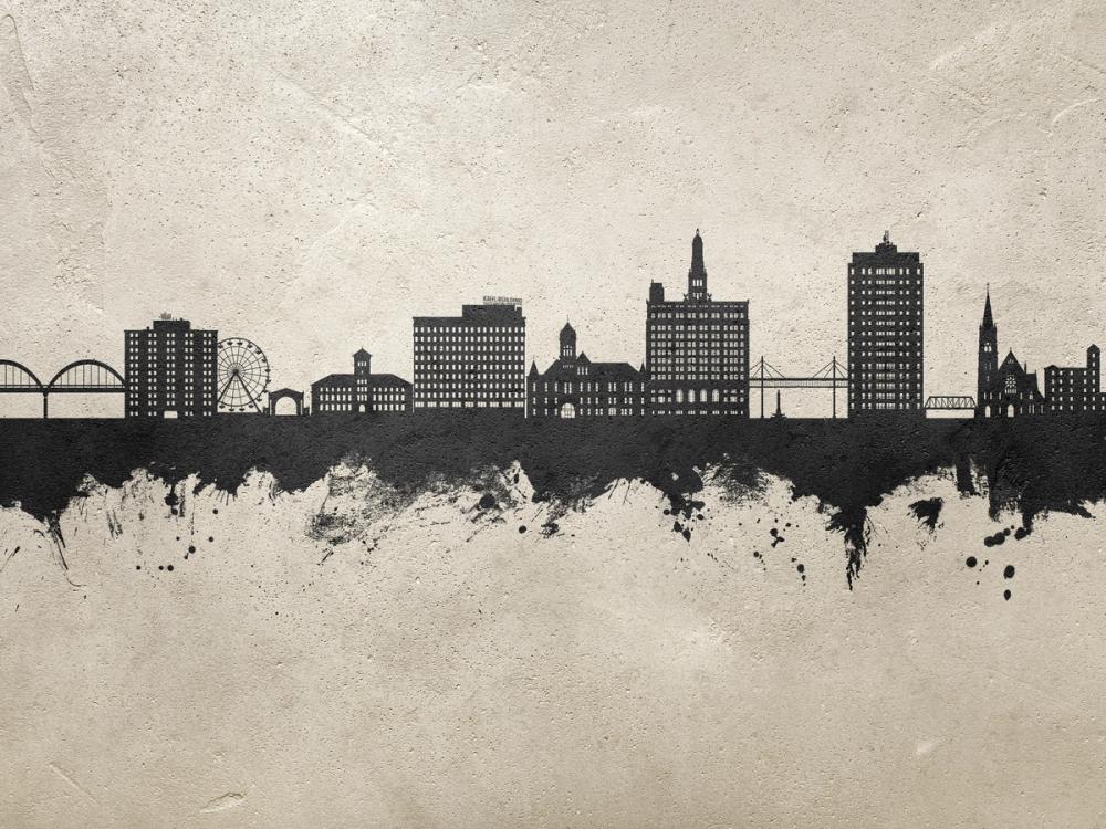 Davenport Iowa Skyline Concrete