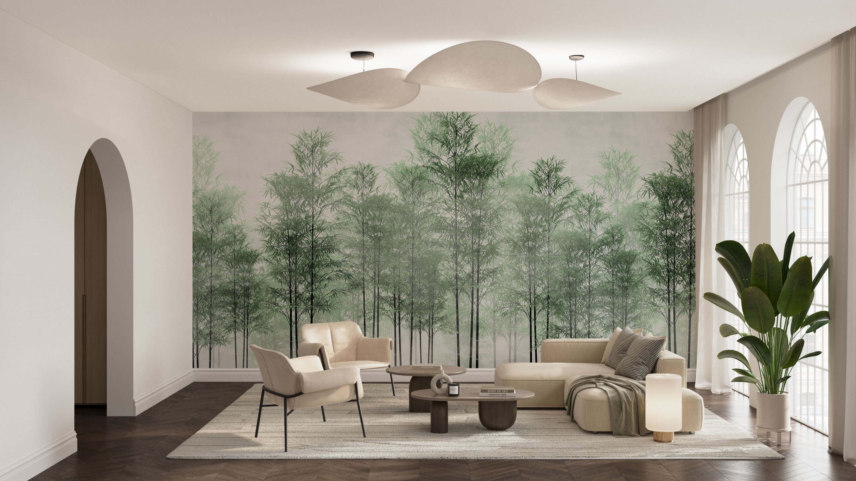 Bamboo Forest premium wallpaper mural, Wallism
