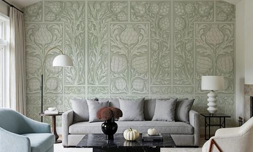 Clear Thistle Wall Green