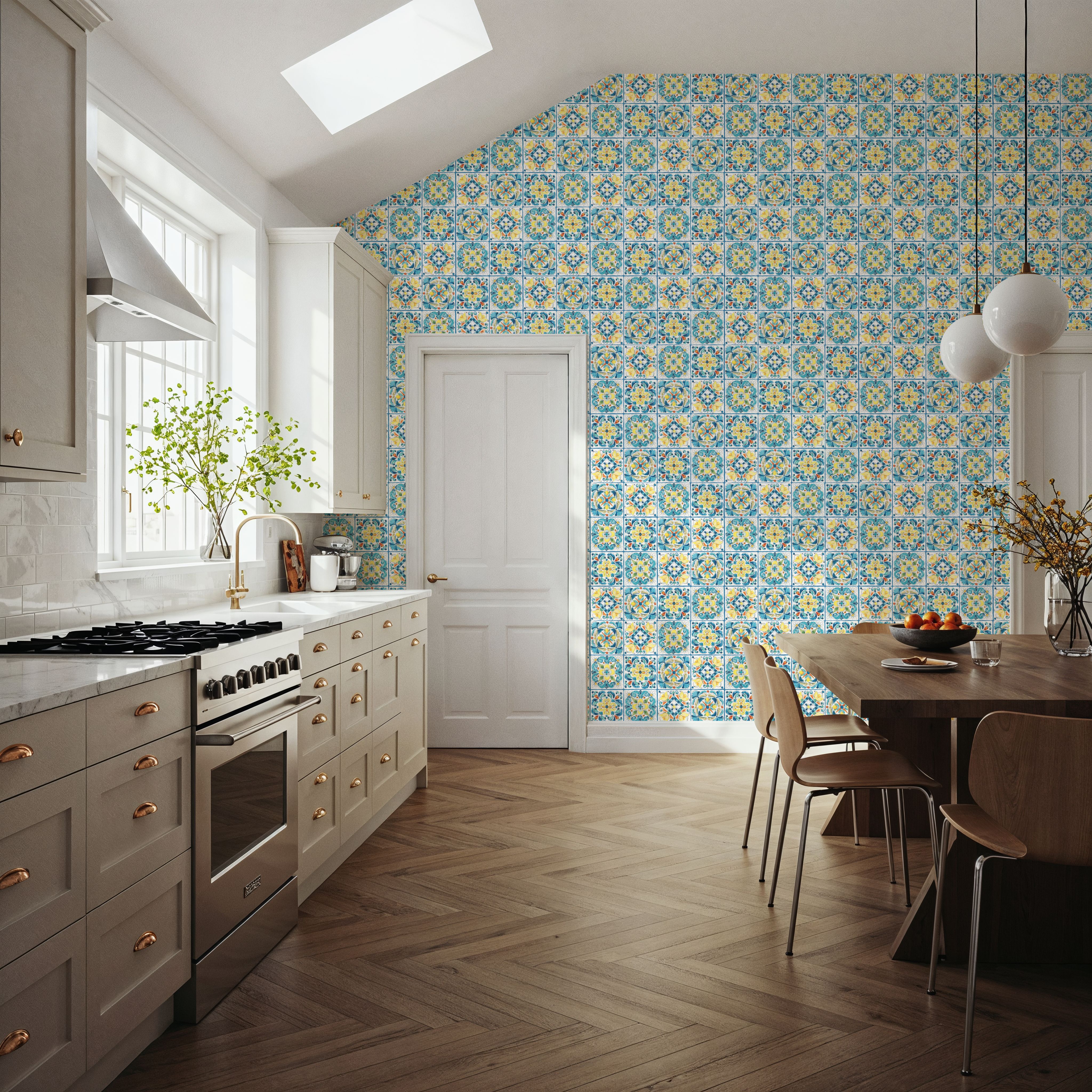 Maritime Tiles White and Blue