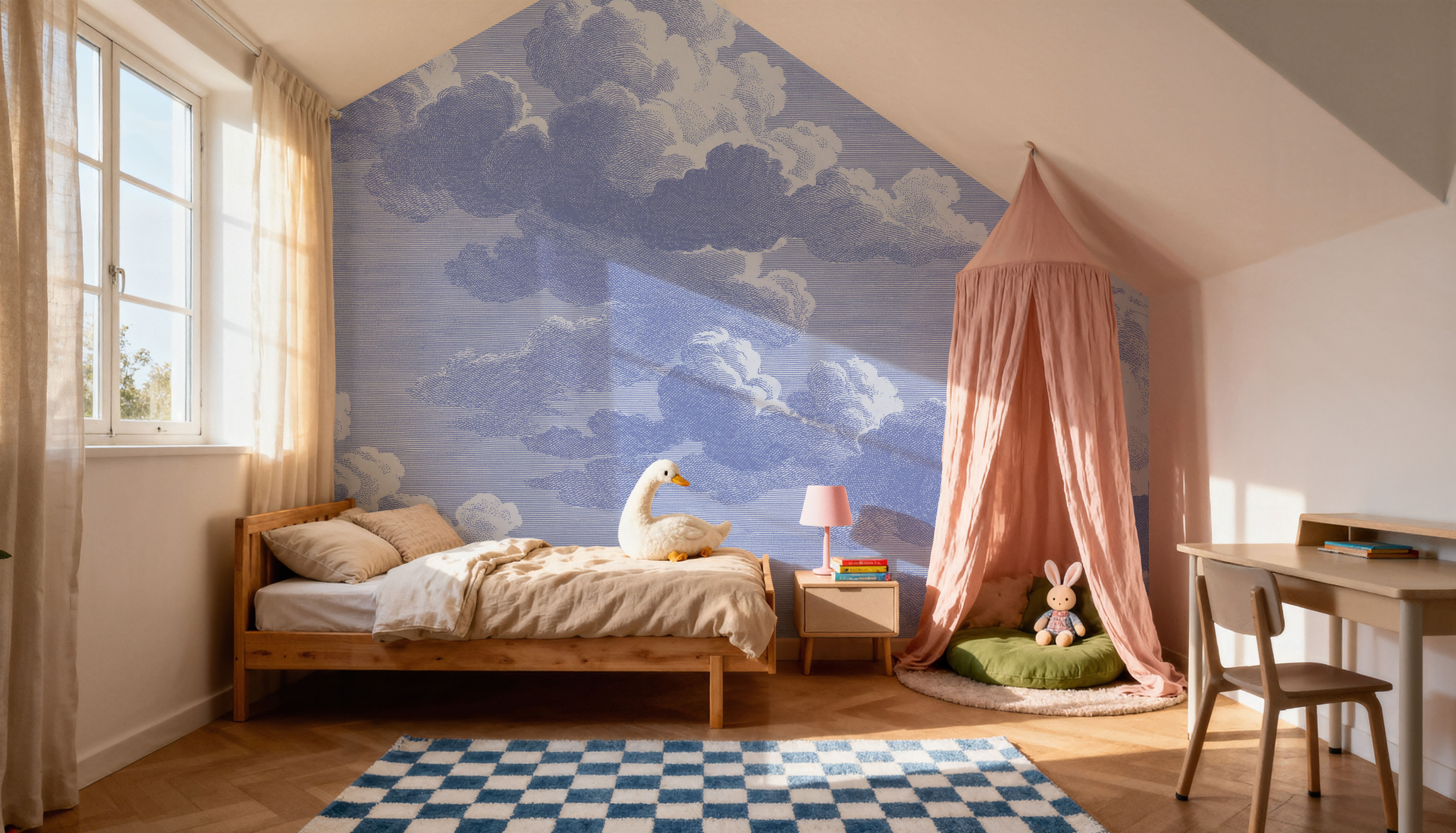 Intaglio Clouds, Periwinkle