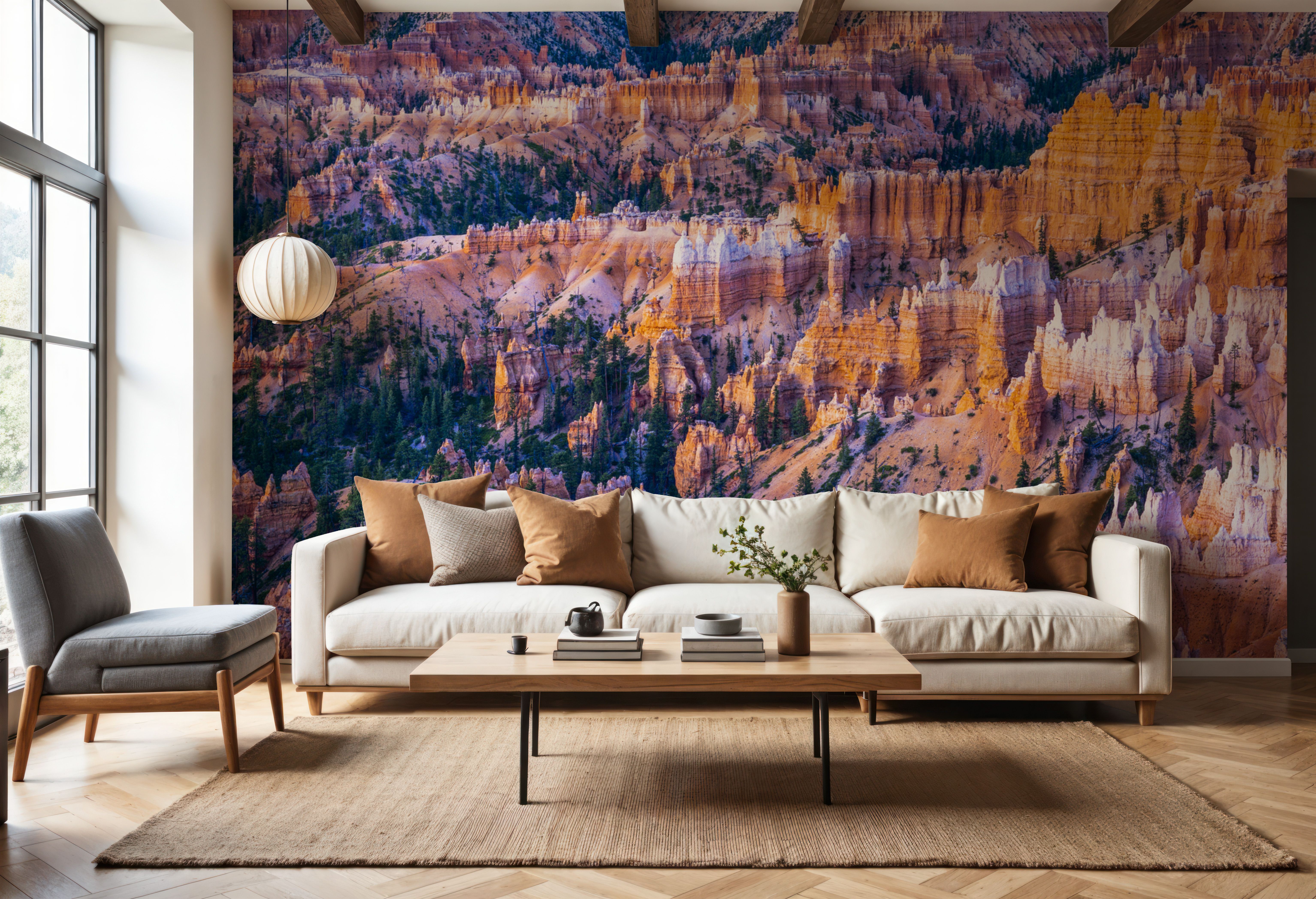 Fotomural - Sunrise Point of Bryce Canyon - Desierto Paisajes - Pasillos y Escaleras - Wallism España - Pegar en la pared o Autoadhesivo