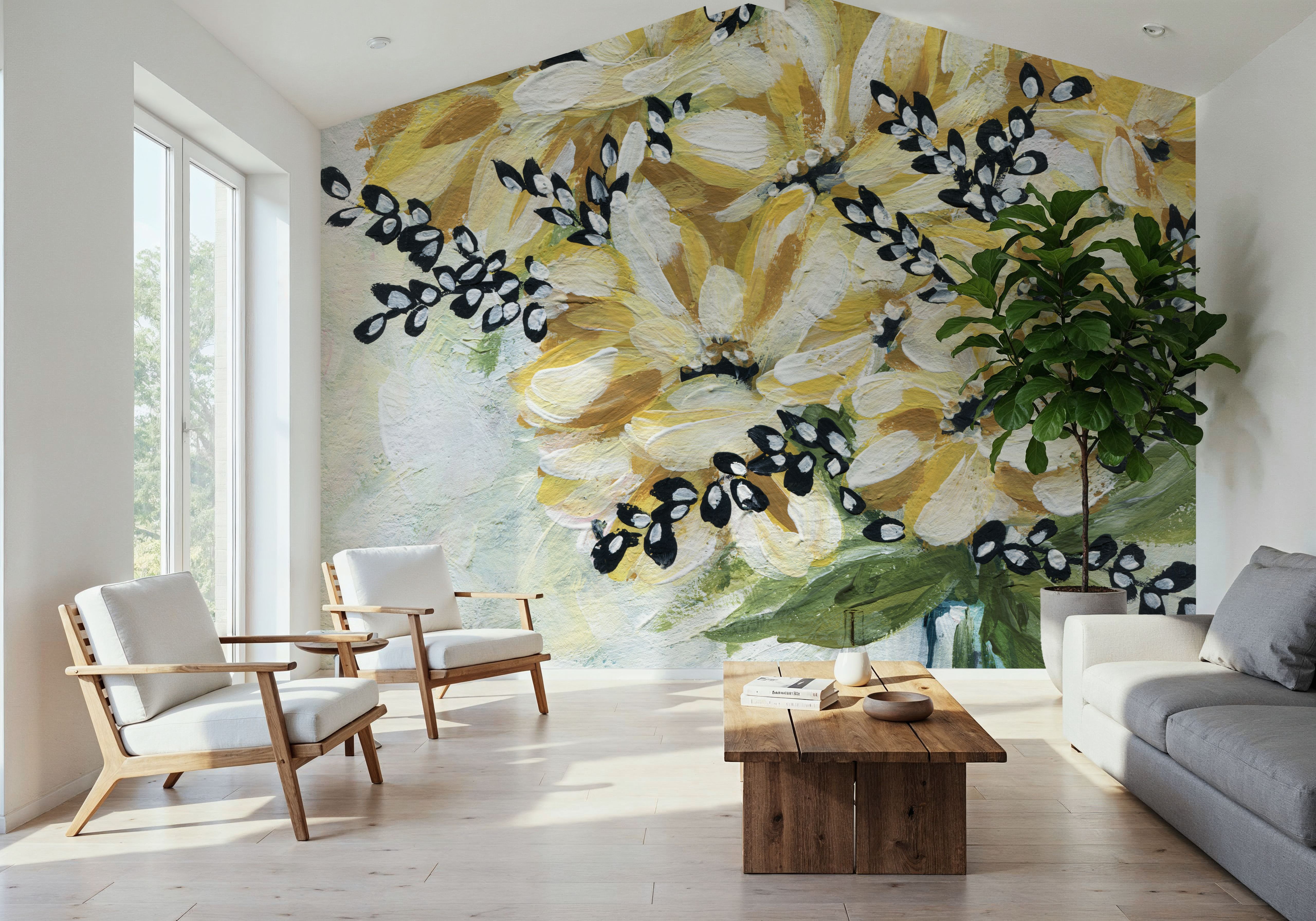 Sunflowers Detail, Wallpaper