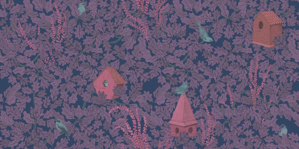 Bird House Oak, Purple