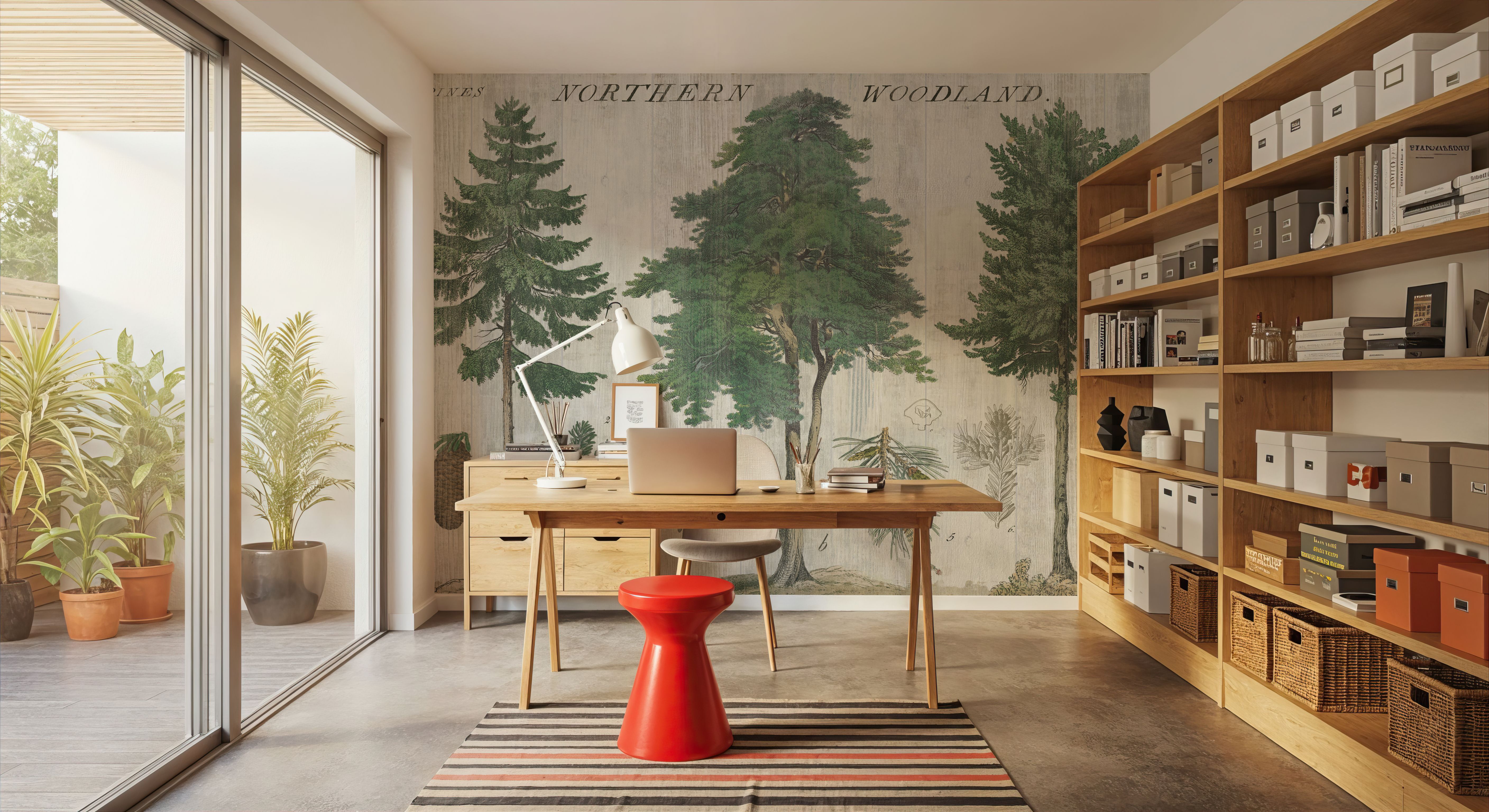 Woodland Chart I, Papier peint