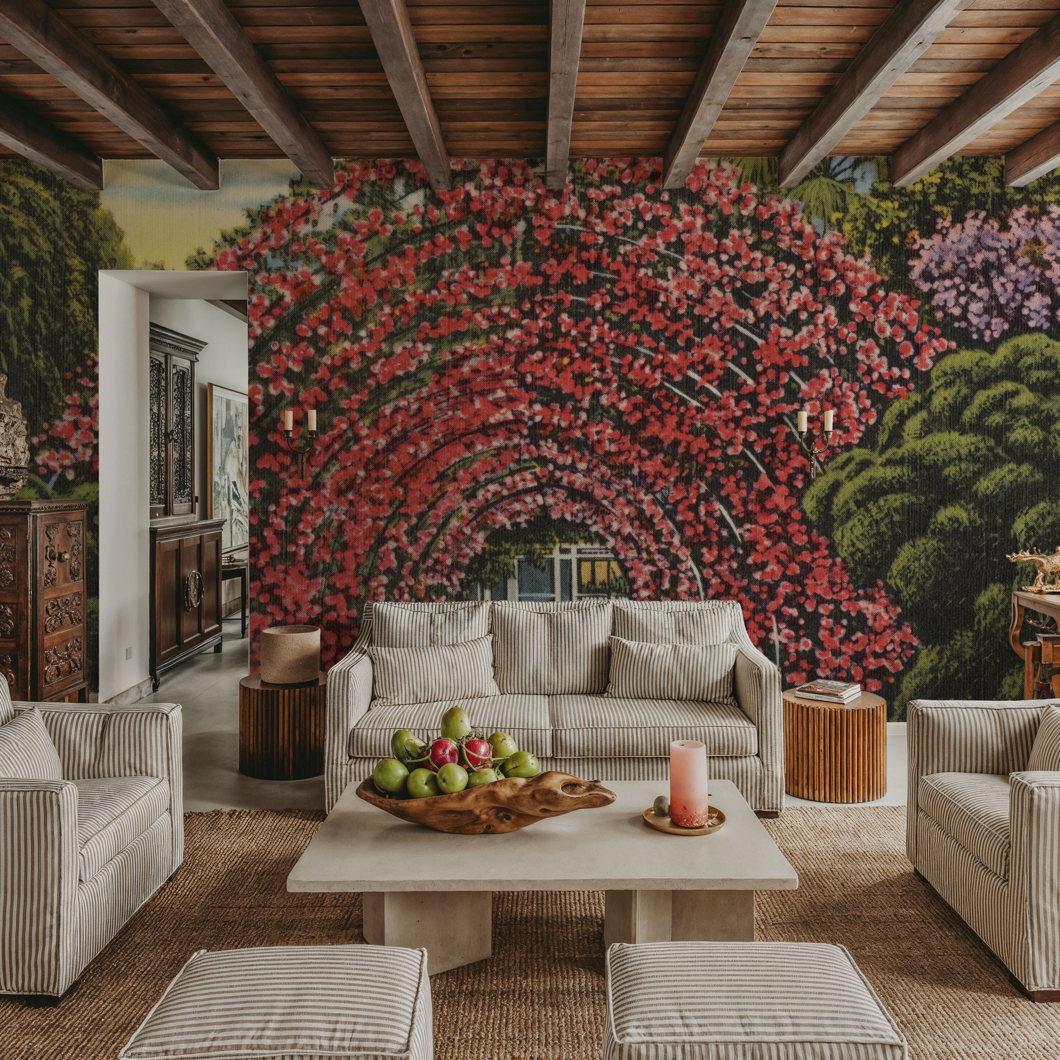 Rose Arbor - Screenprint Postcard