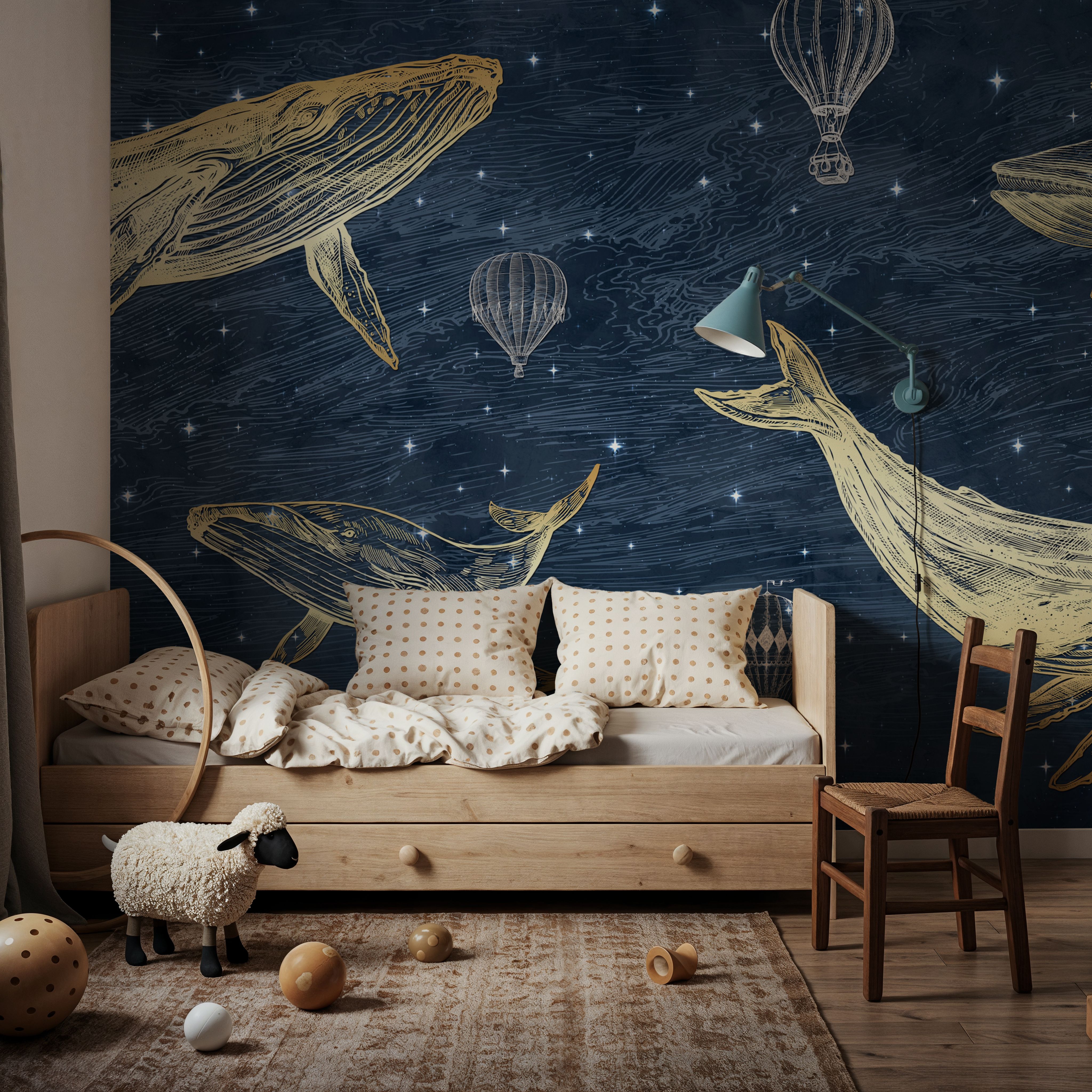 Whales in The Sky with Balloons, Midnight