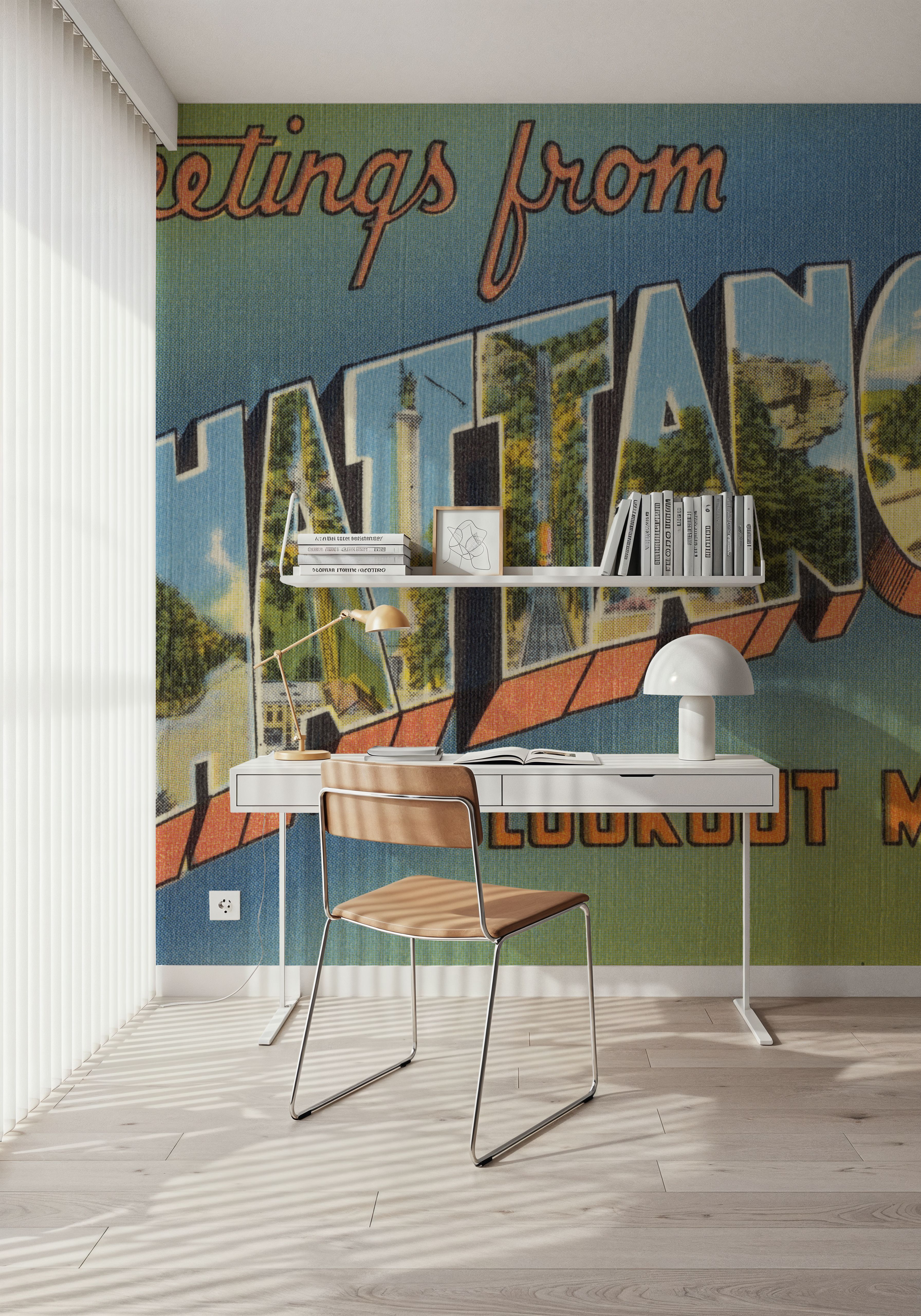 Greetings from Chattanooga - Screenprint Postcard