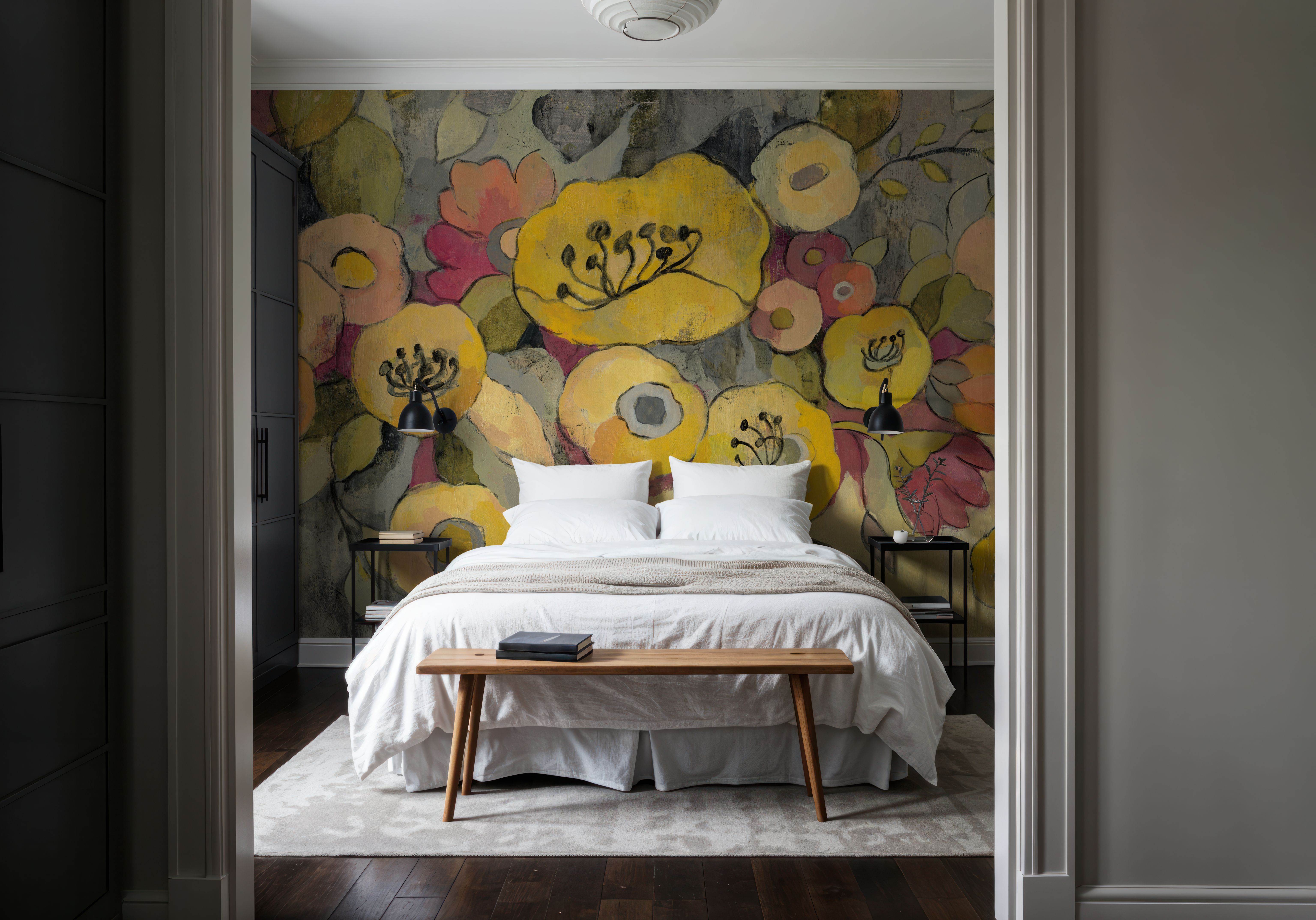 Yellow Floral Duo III