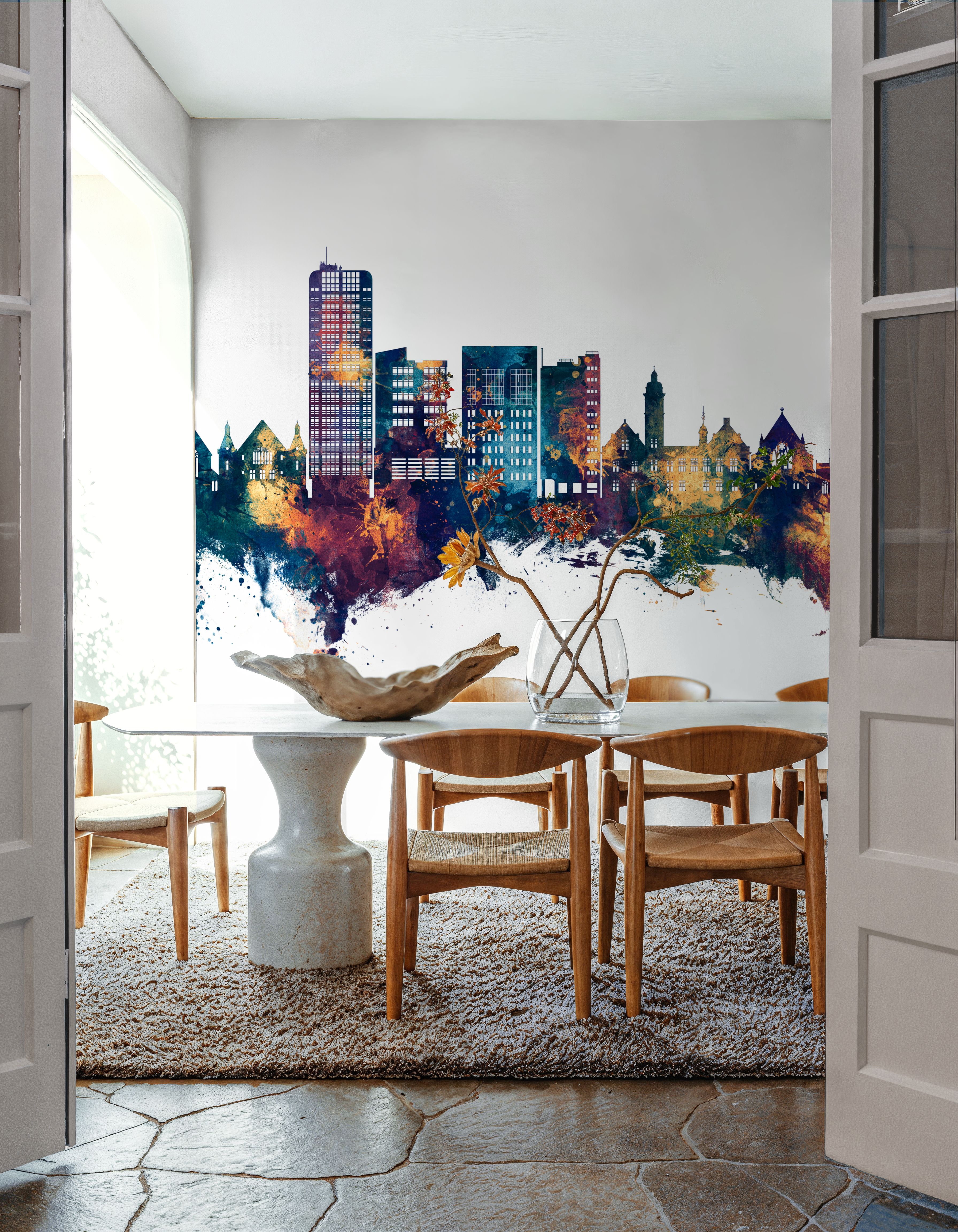 Swindon England Skyline Blue & Bronze