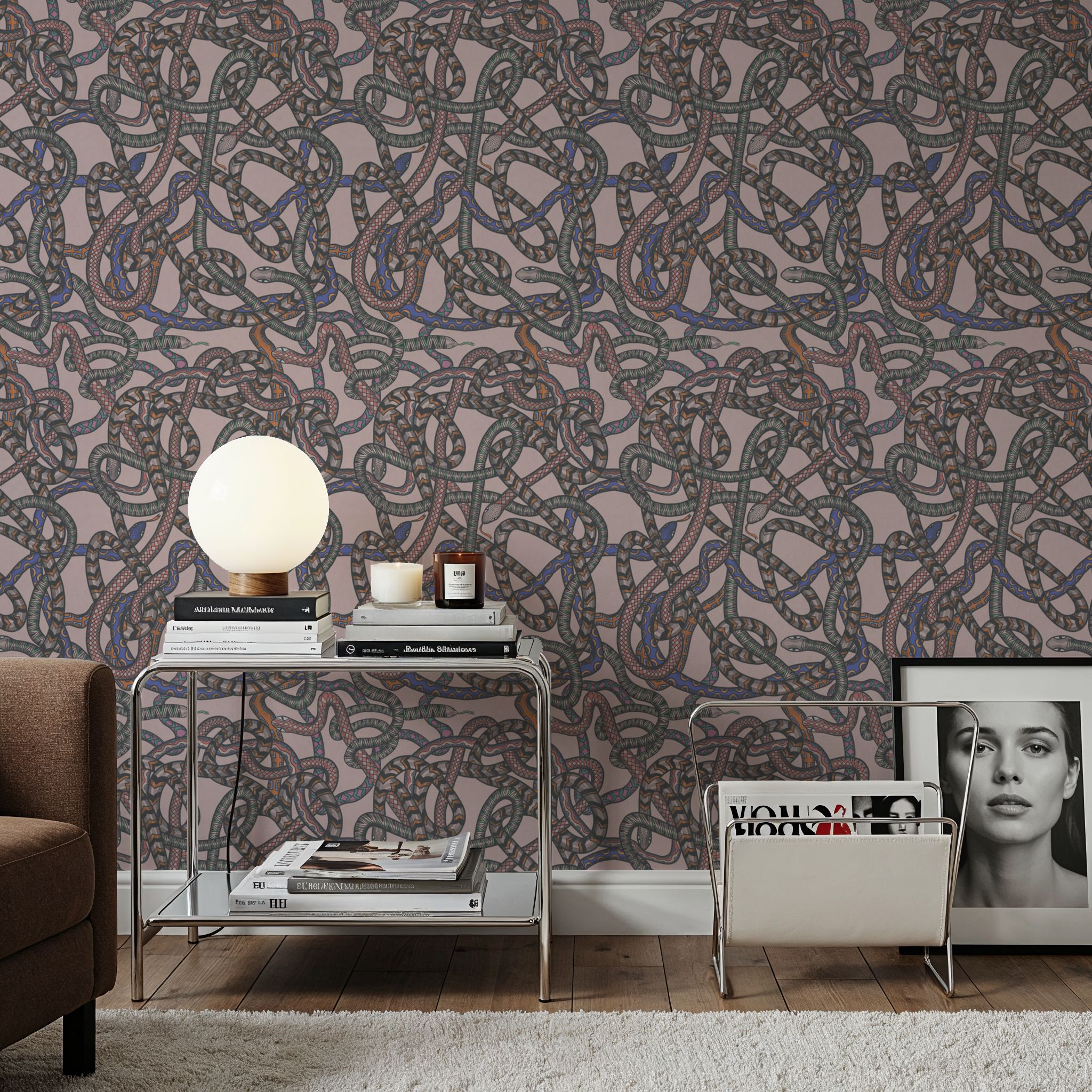 Entwined Snakes, Wallpaper