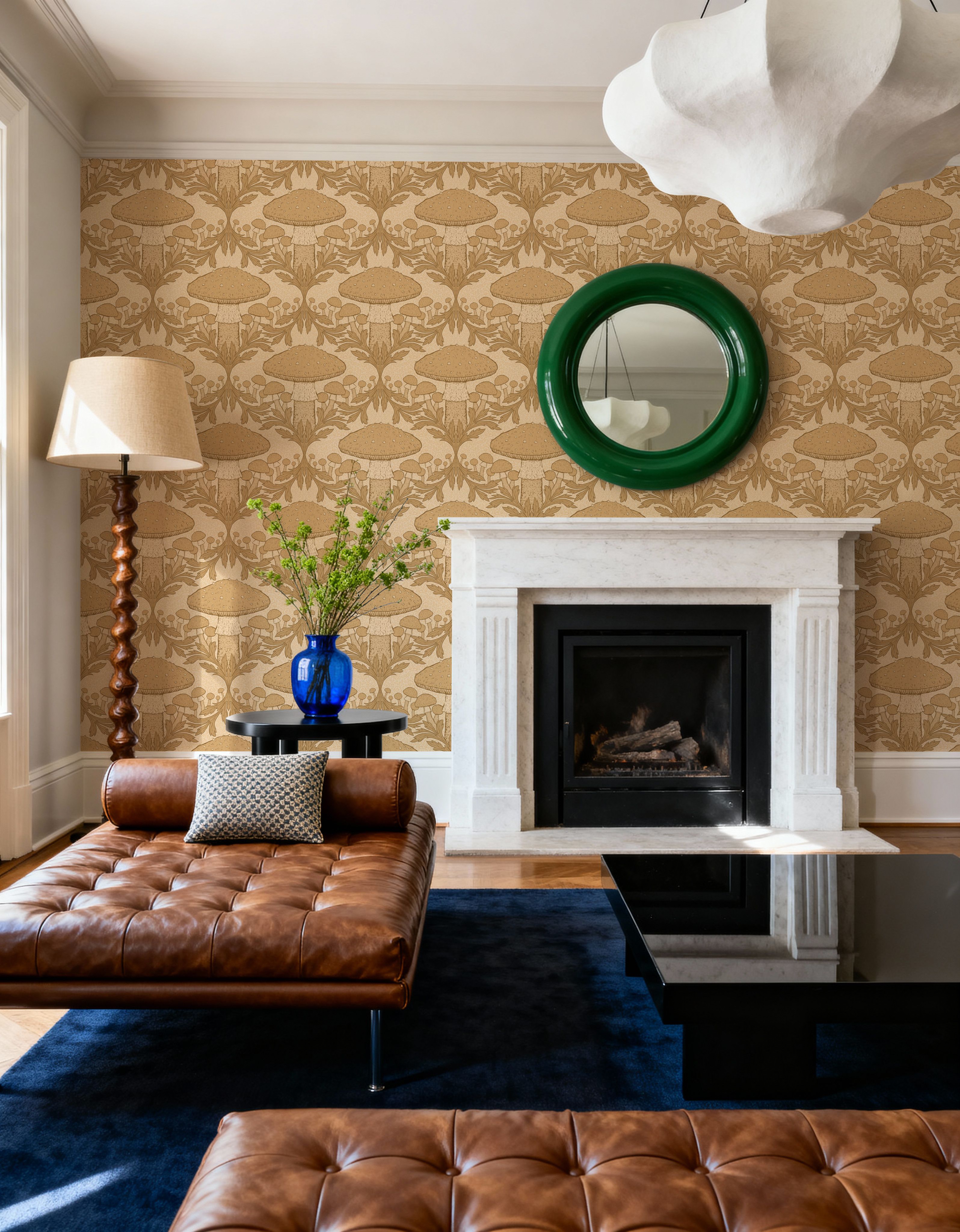 Heritage Toadstool, Beige, Papier peint