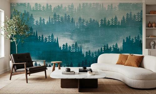 Mountainscape Blue