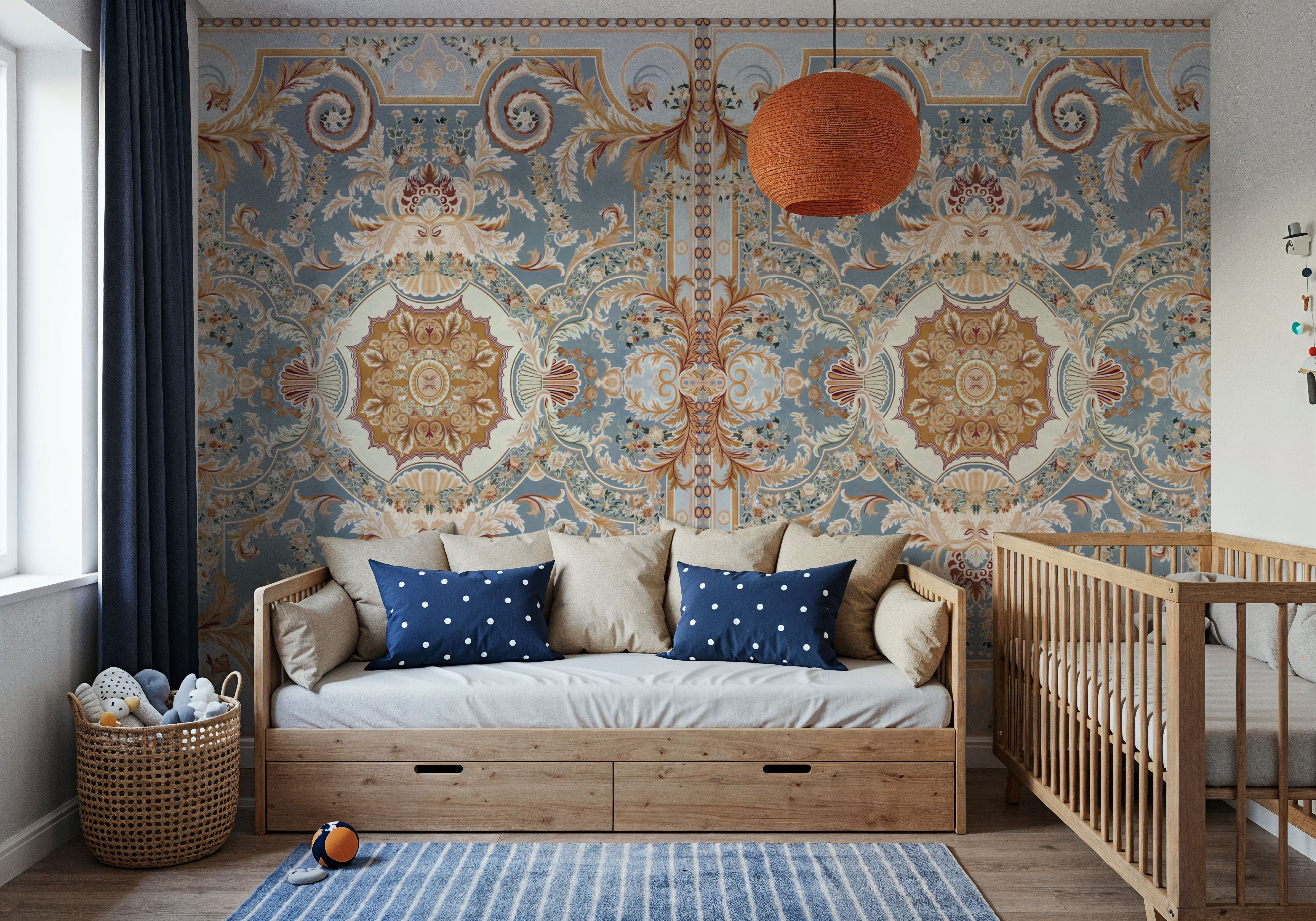 Gentle Branches, Sunflower, Wallpaper