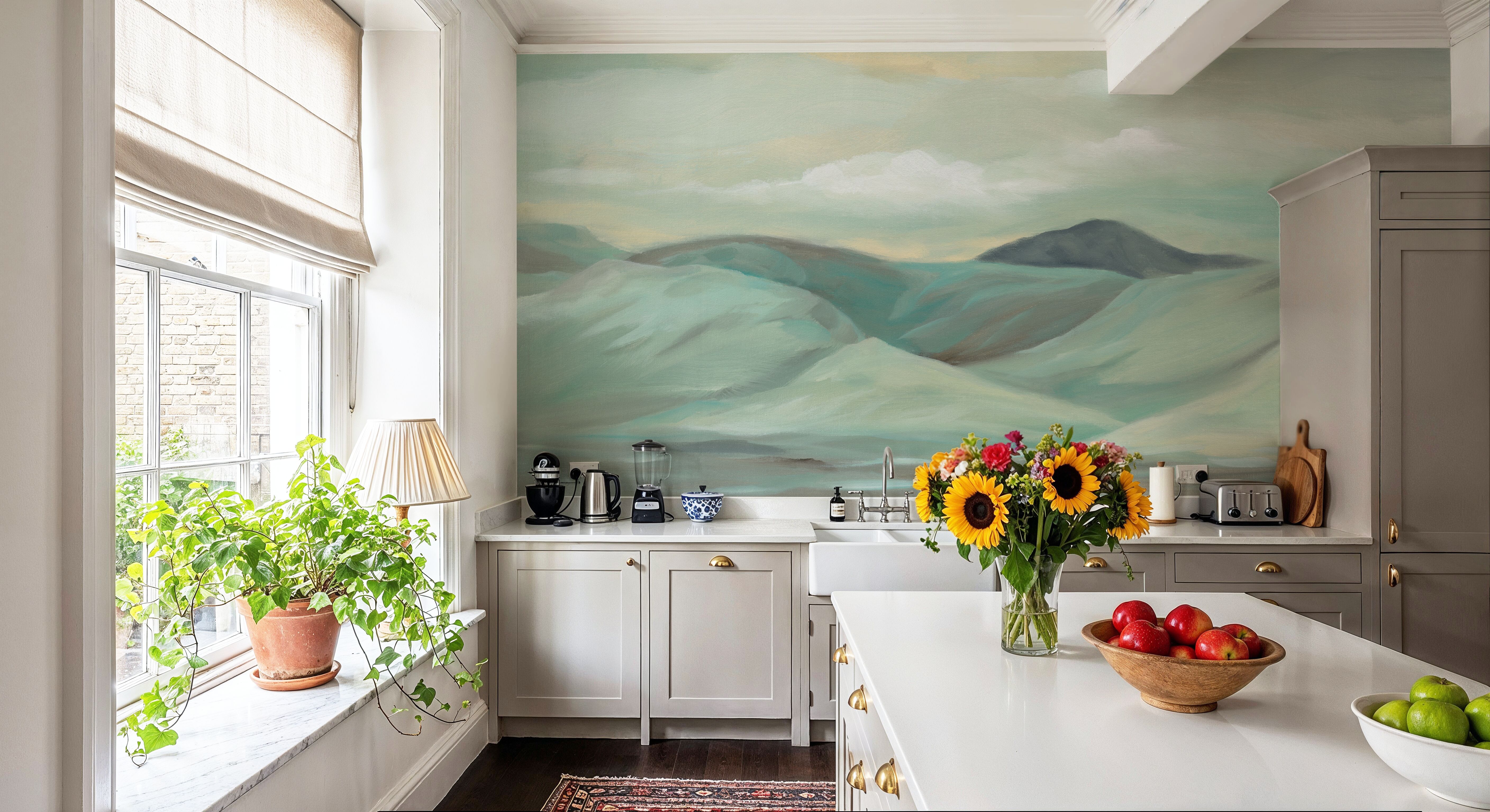 Minty Hills, Wallpaper