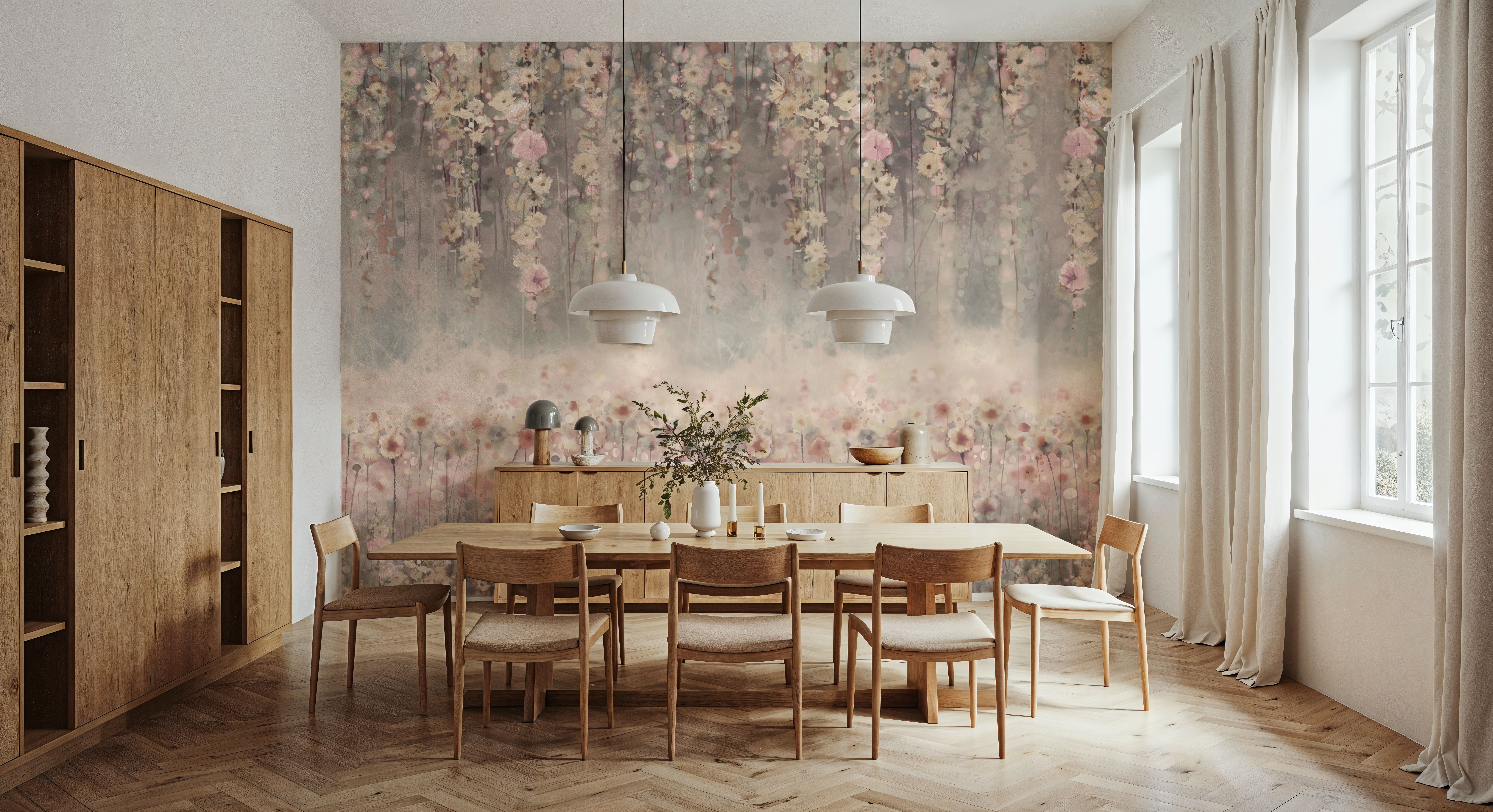 Wisteria Warm, Wallpaper