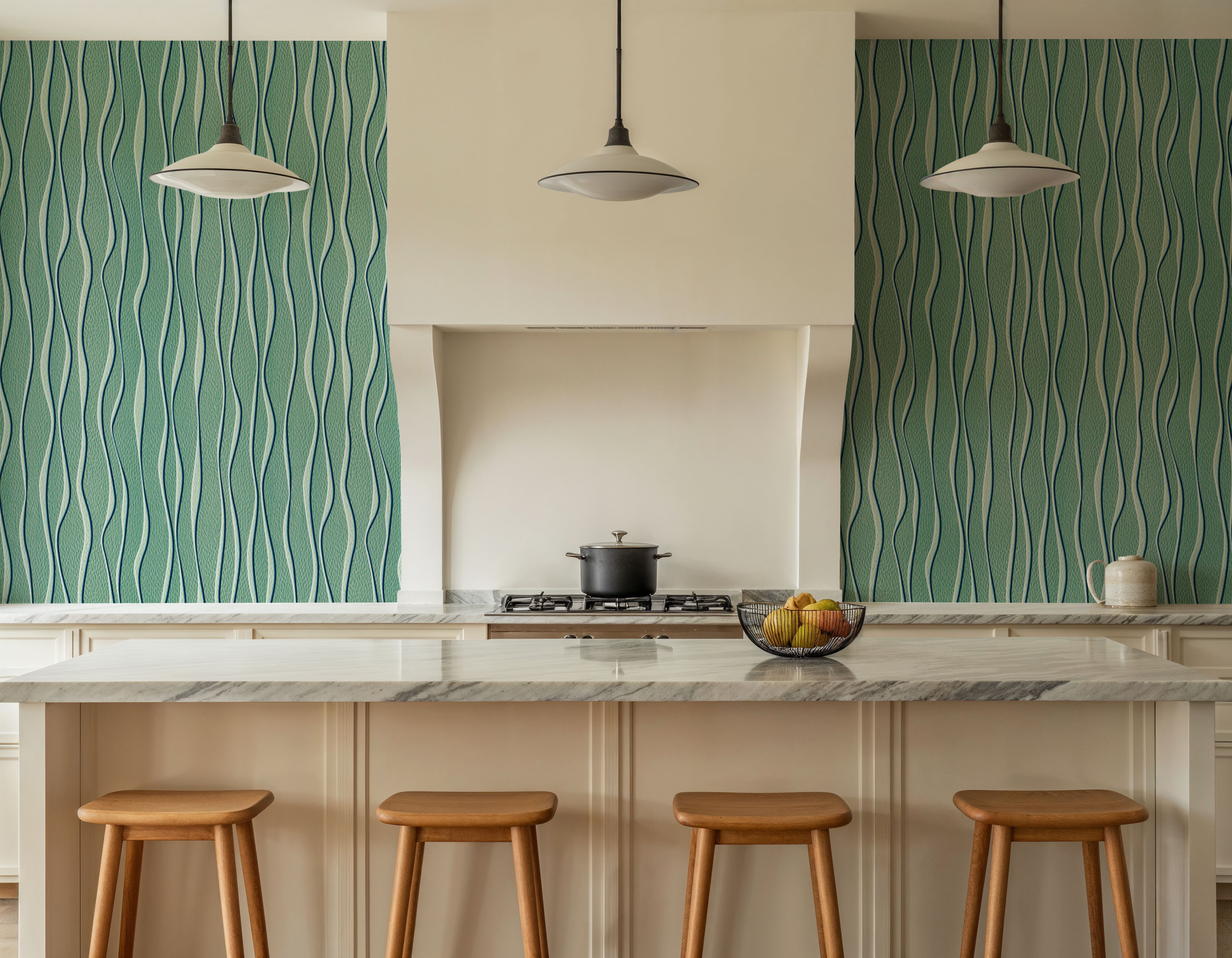 Swaying Lines, Ocean Green