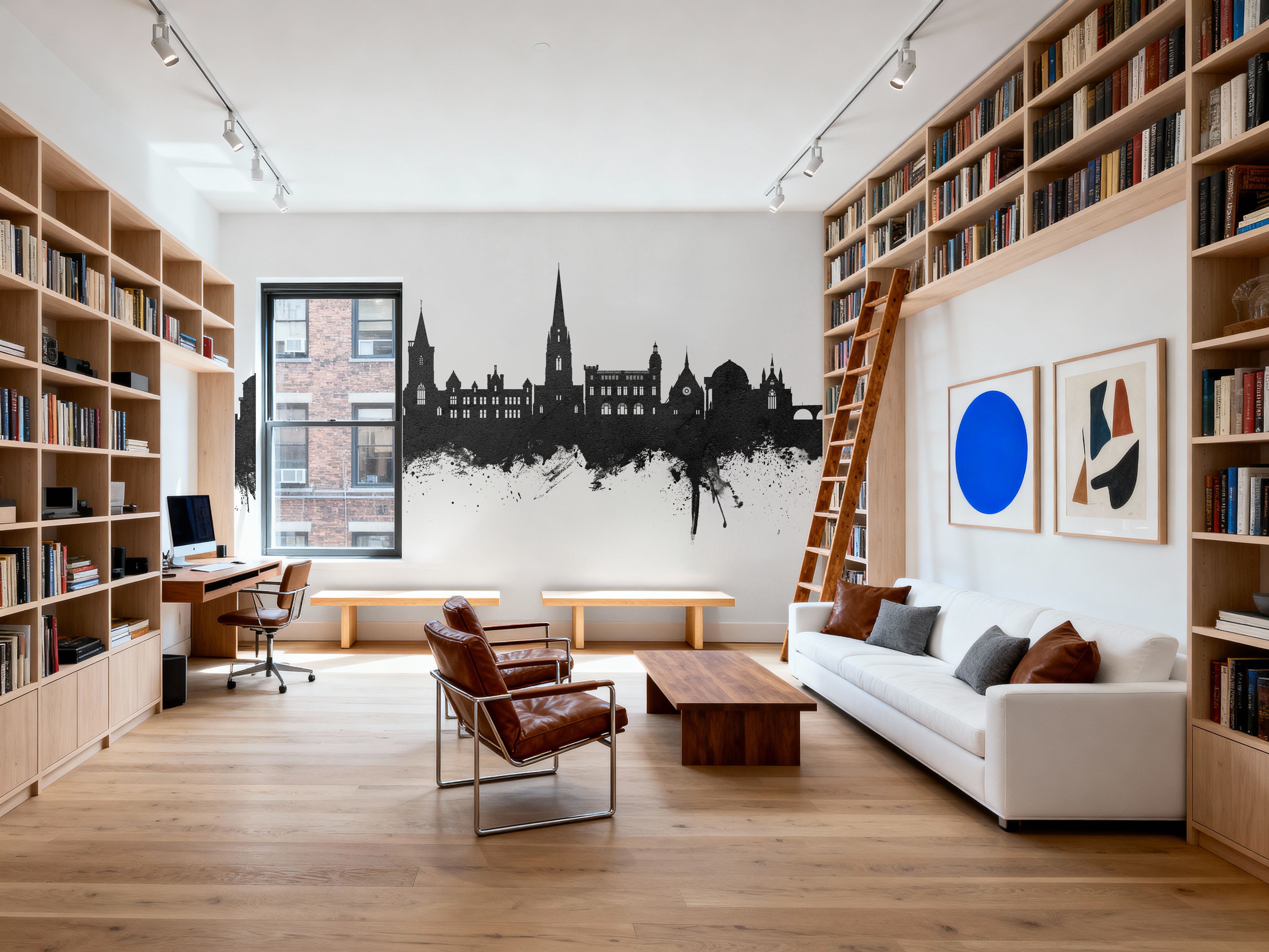 Perth Scotland Skyline Black & White