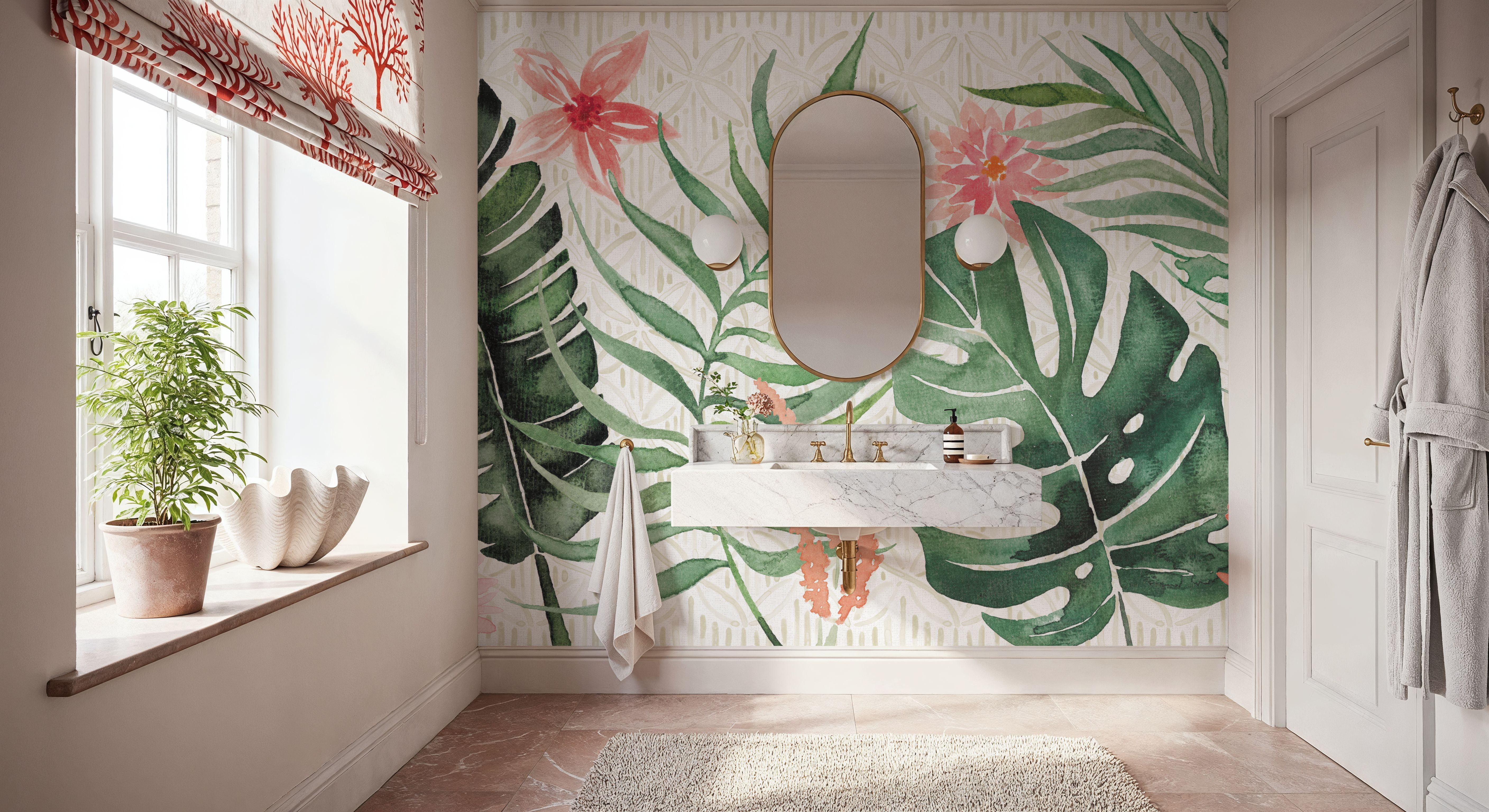 Paradise Petals I, Wallpaper