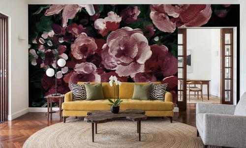 Botanical Elegance Burgundy I