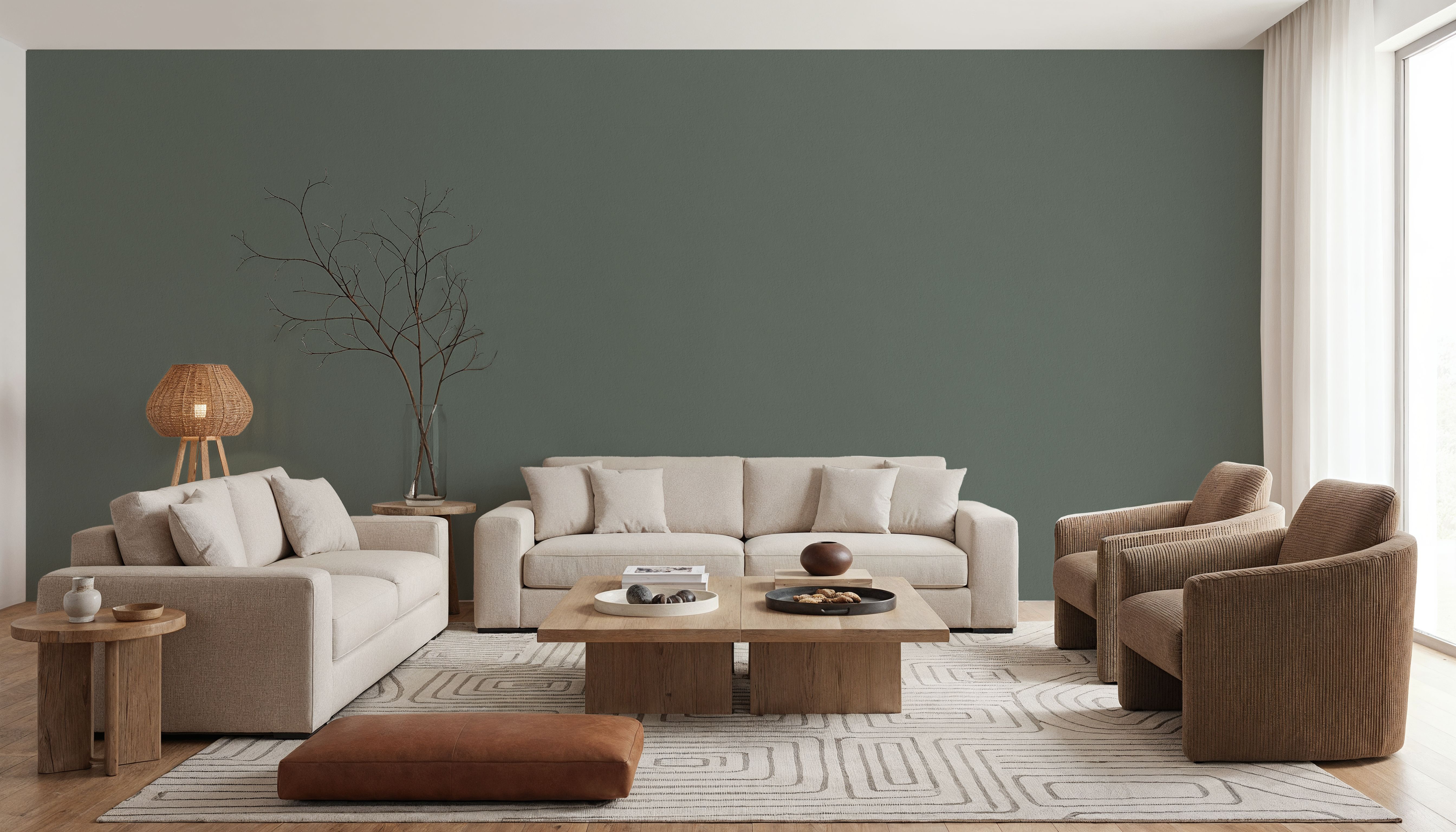 Faux Sand Stucco Finish, French Green