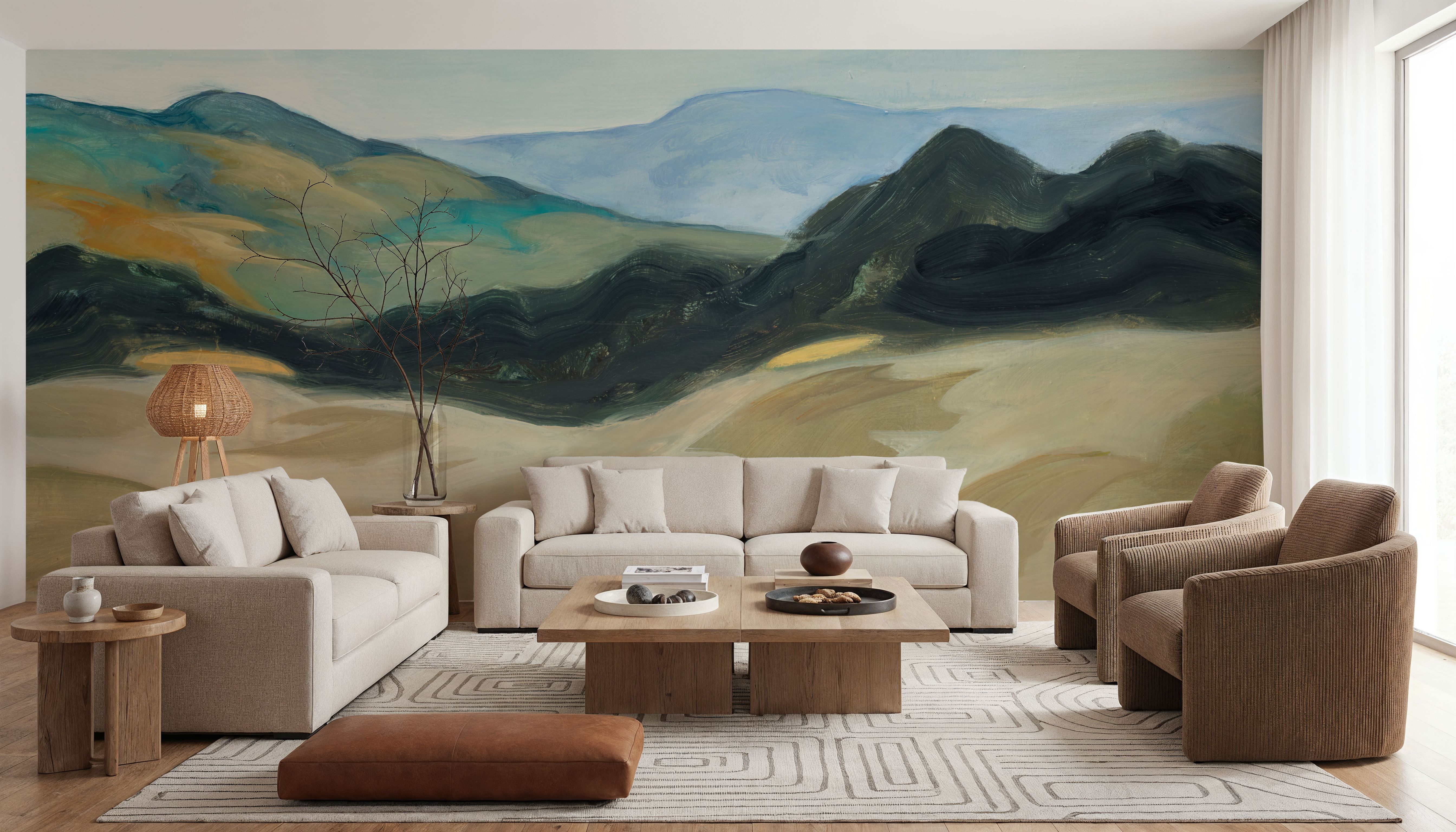 Layered Mountains, Wallpaper